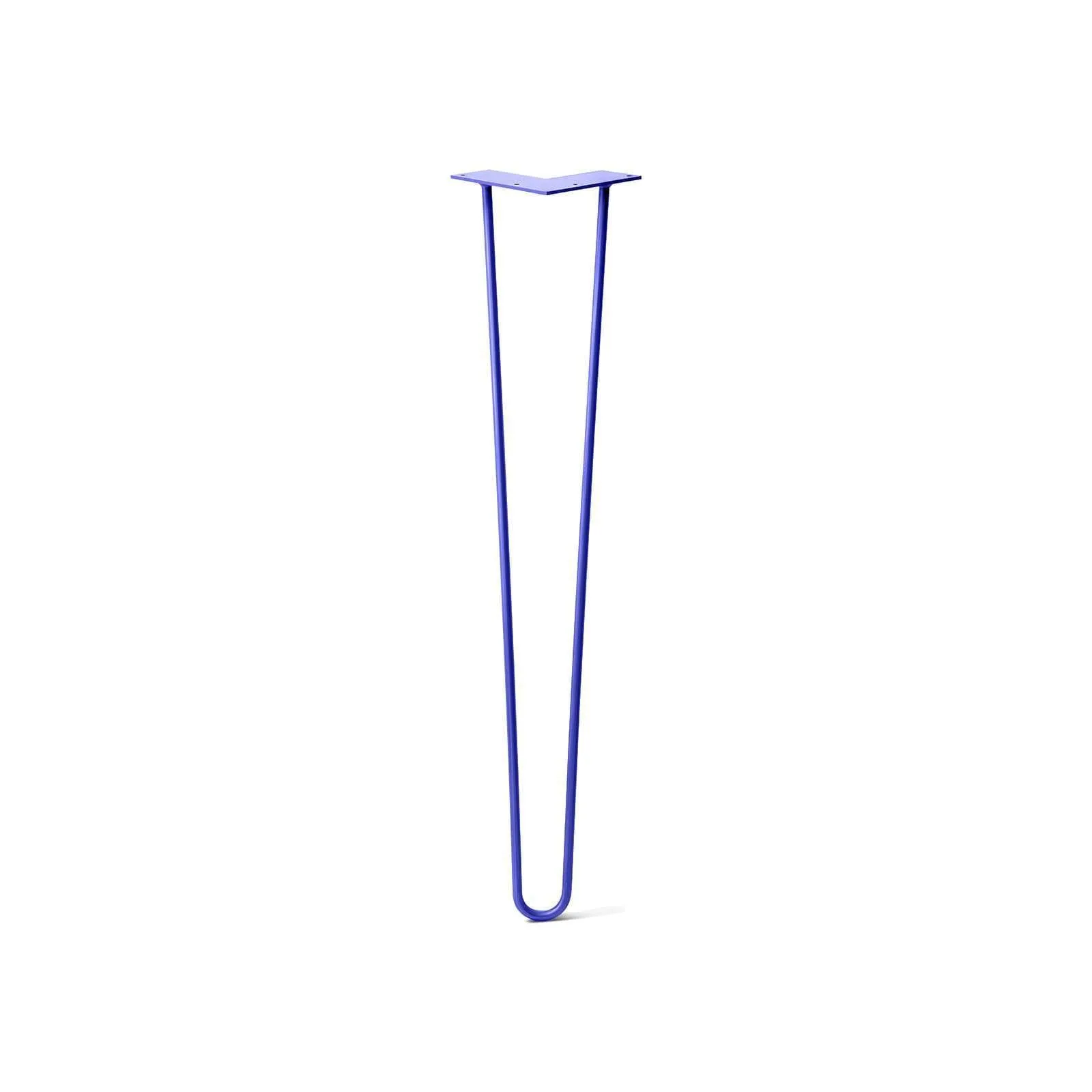 Hairpin Leg (Sold Separately), 2-Rod Design - Blue Powder Coated Finish