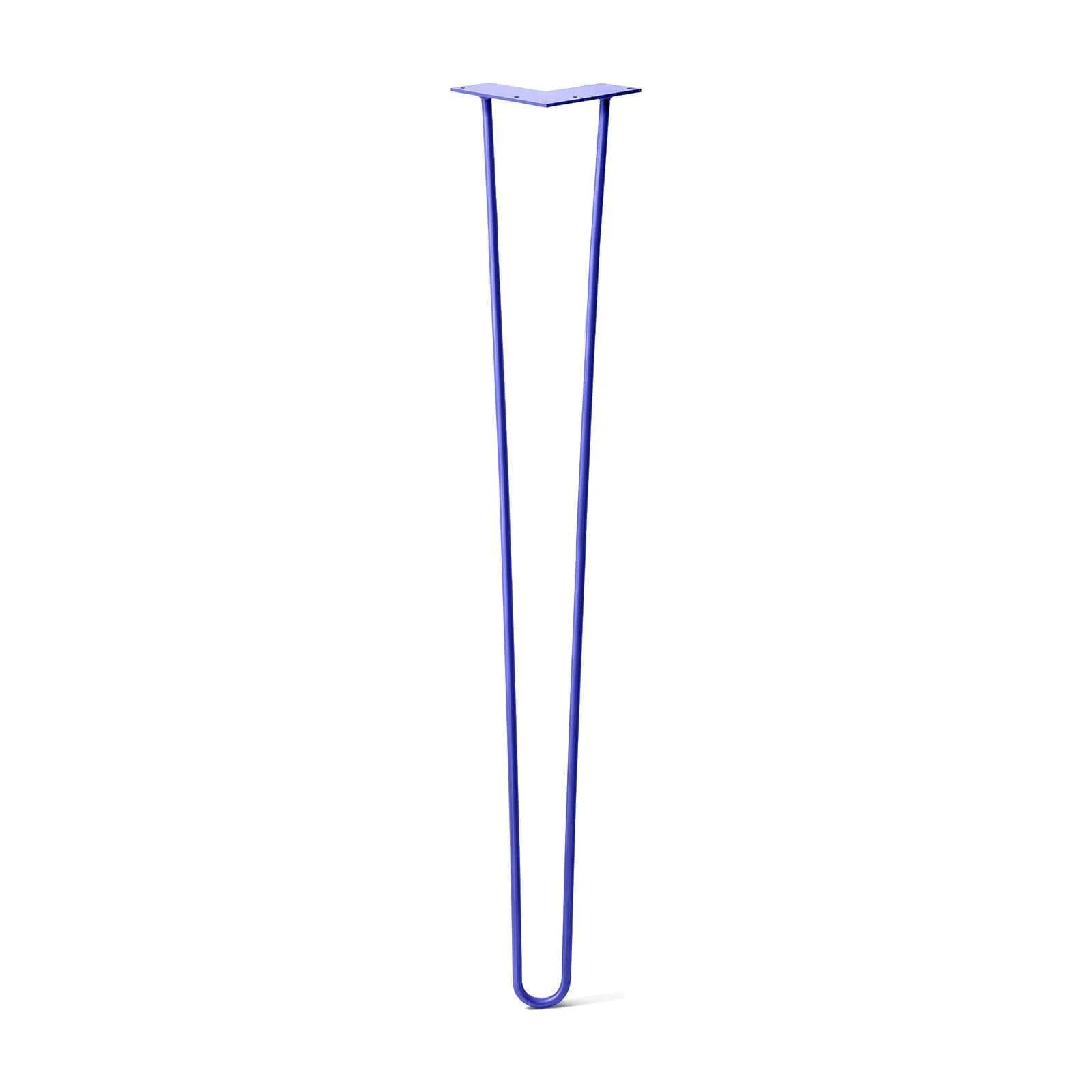 Hairpin Leg (Sold Separately), 2-Rod Design - Blue Powder Coated Finish