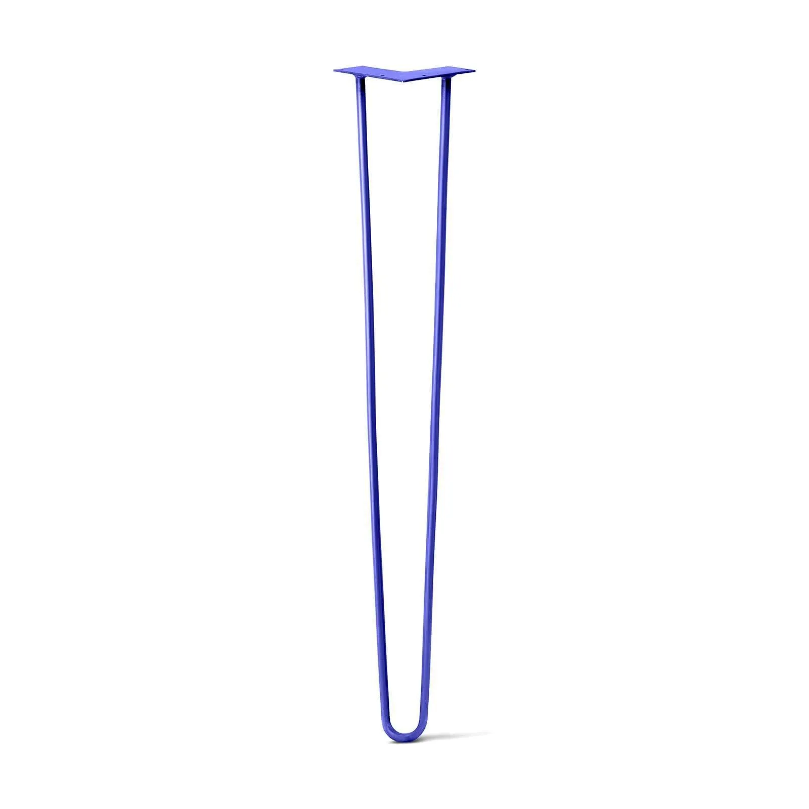 Hairpin Leg (Sold Separately), 2-Rod Design - Blue Powder Coated Finish