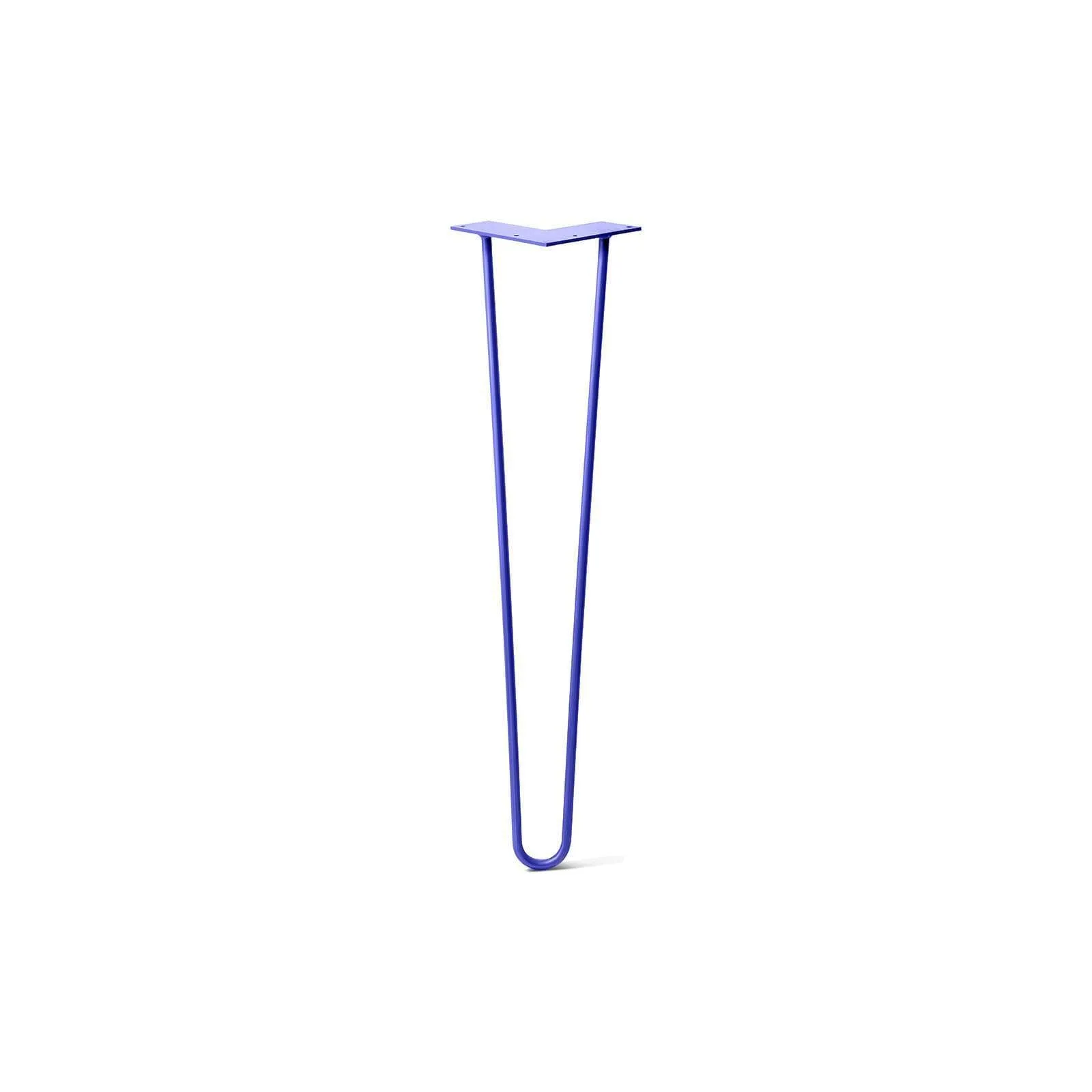 Hairpin Leg (Sold Separately), 2-Rod Design - Blue Powder Coated Finish