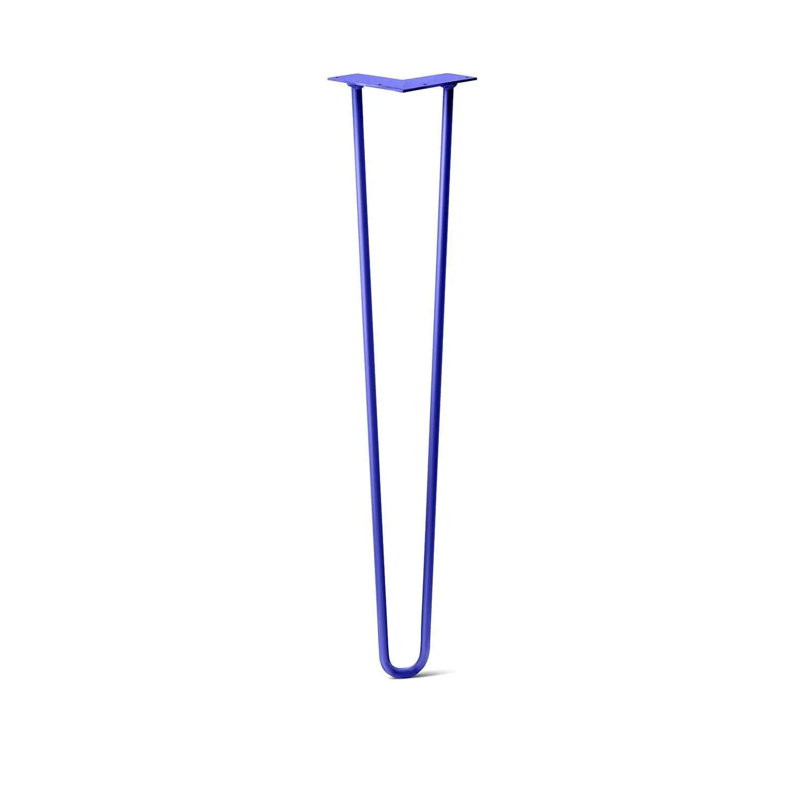 Hairpin Leg (Sold Separately), 2-Rod Design - Blue Powder Coated Finish