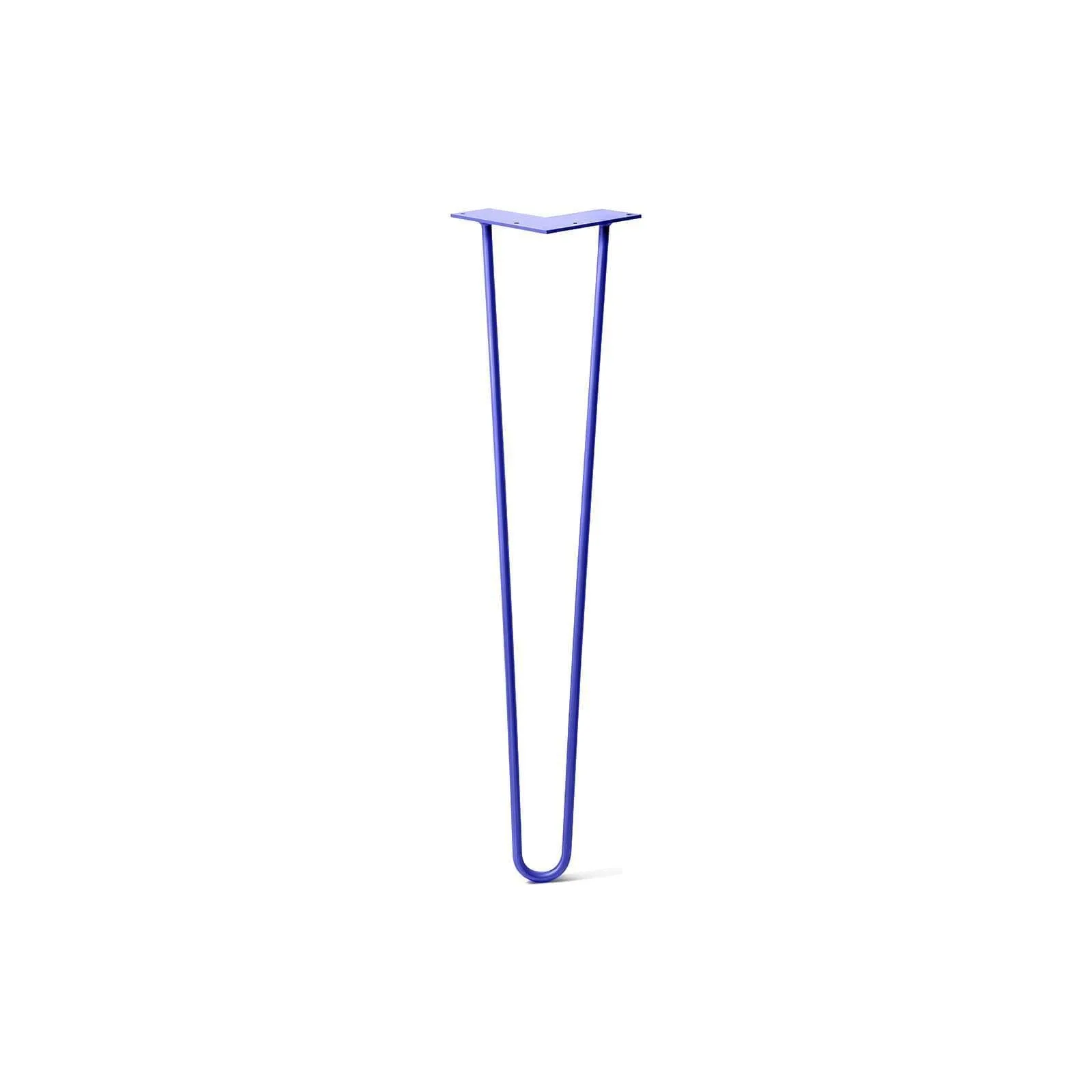 Hairpin Leg (Sold Separately), 2-Rod Design - Blue Powder Coated Finish