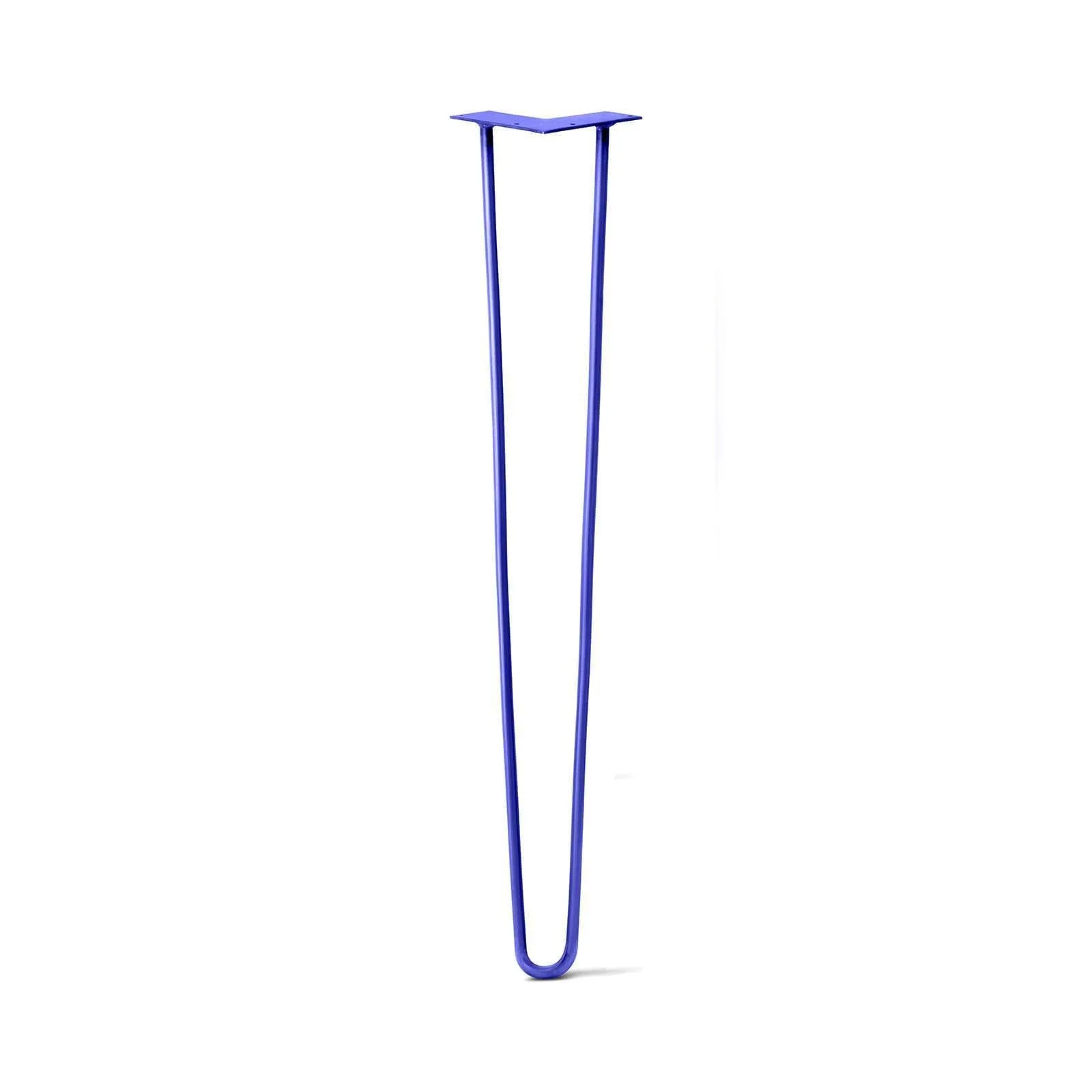 Hairpin Leg (Sold Separately), 2-Rod Design - Blue Powder Coated Finish