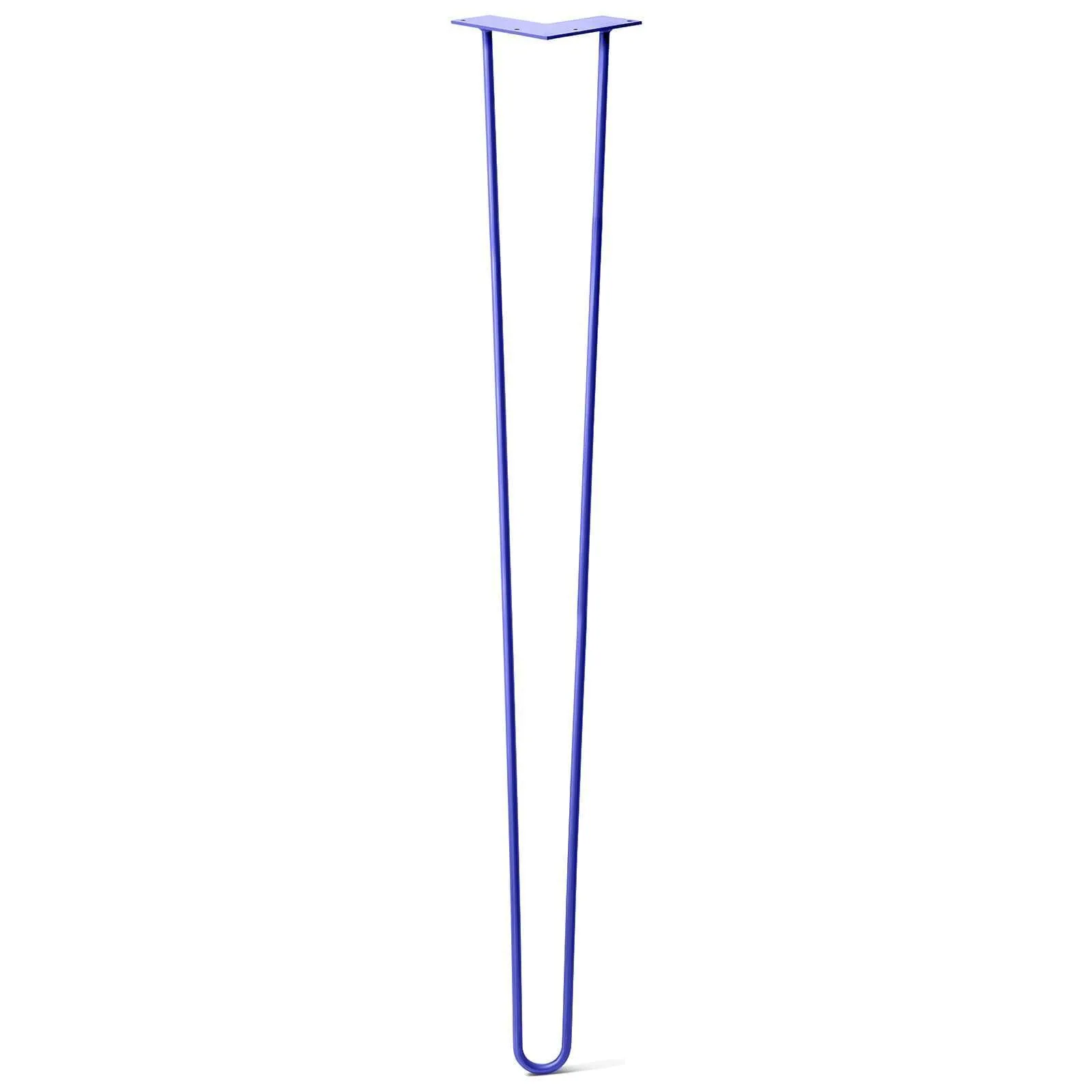 Hairpin Leg (Sold Separately), 2-Rod Design - Blue Powder Coated Finish