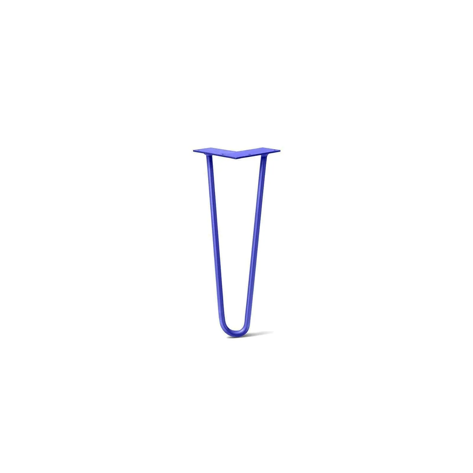 Hairpin Leg (Sold Separately), 2-Rod Design - Blue Powder Coated Finish