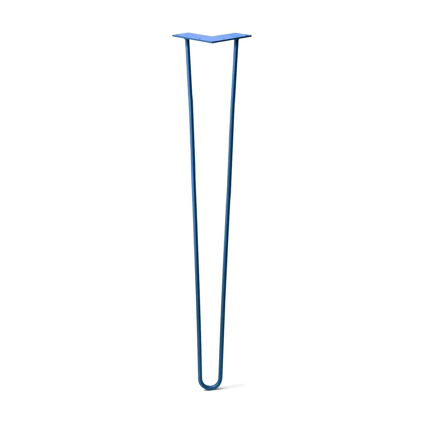 Hairpin Leg (Sold Separately), 2-Rod Design - Blue Powder Coated Finish