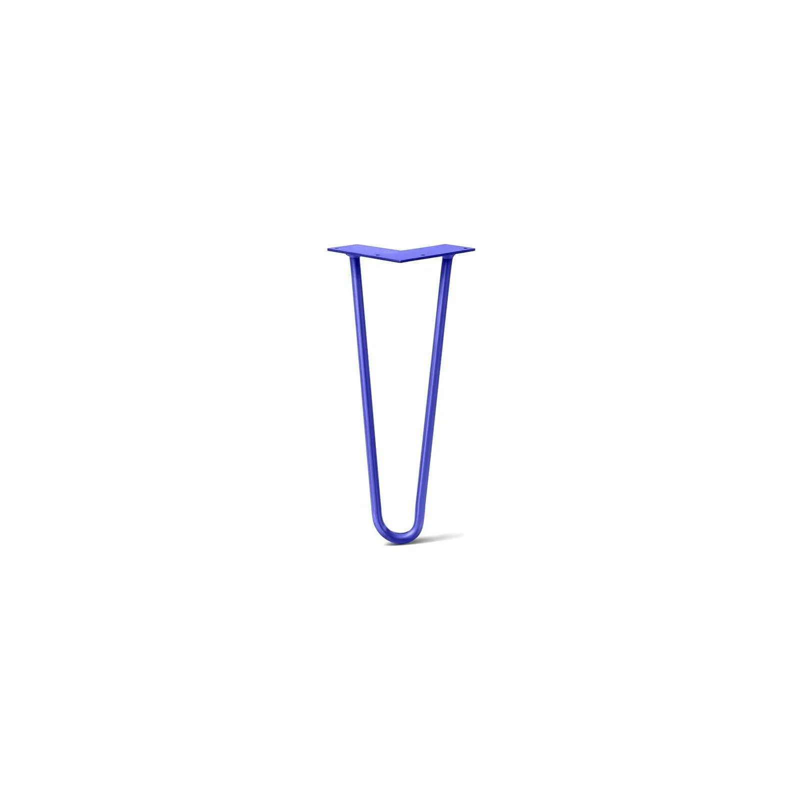 Hairpin Leg (Sold Separately), 2-Rod Design - Blue Powder Coated Finish