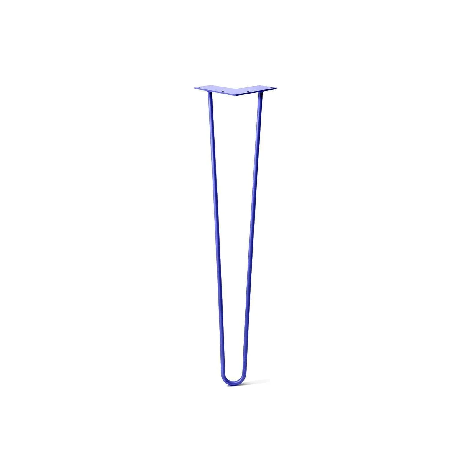 Hairpin Leg (Sold Separately), 2-Rod Design - Blue Powder Coated Finish