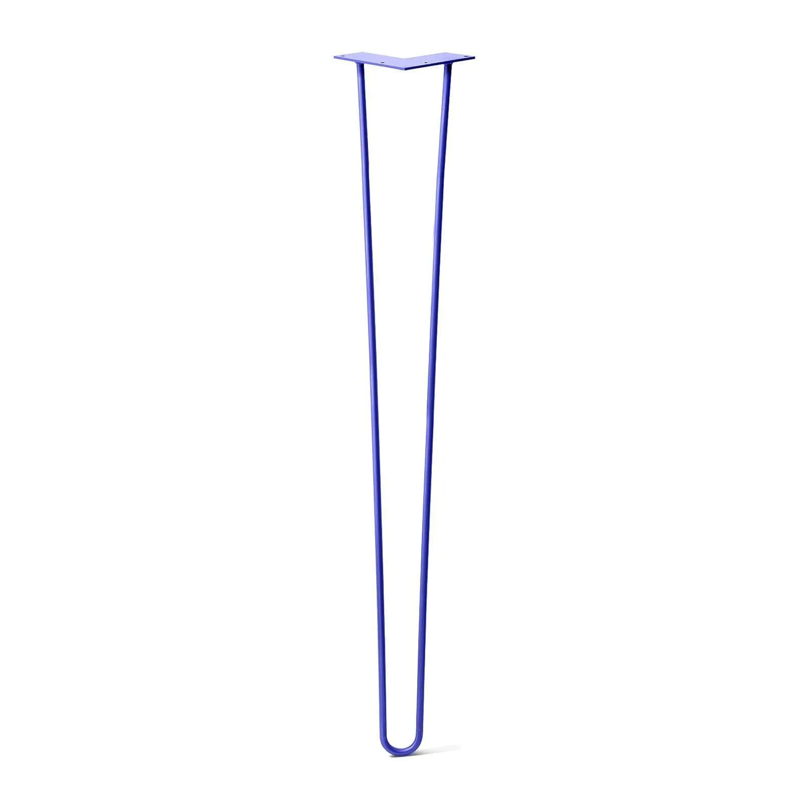 Hairpin Leg (Sold Separately), 2-Rod Design - Blue Powder Coated Finish
