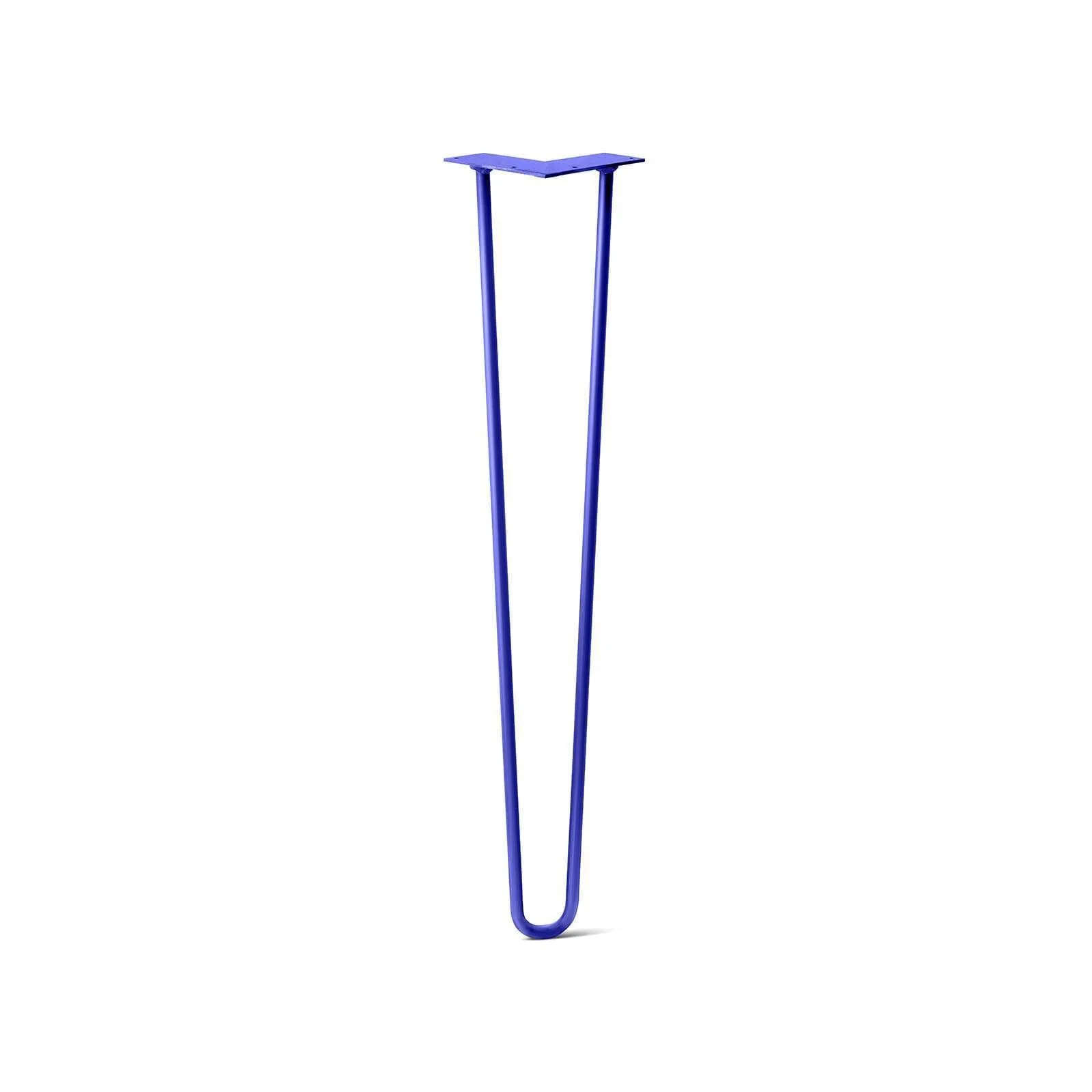 Hairpin Leg (Sold Separately), 2-Rod Design - Blue Powder Coated Finish