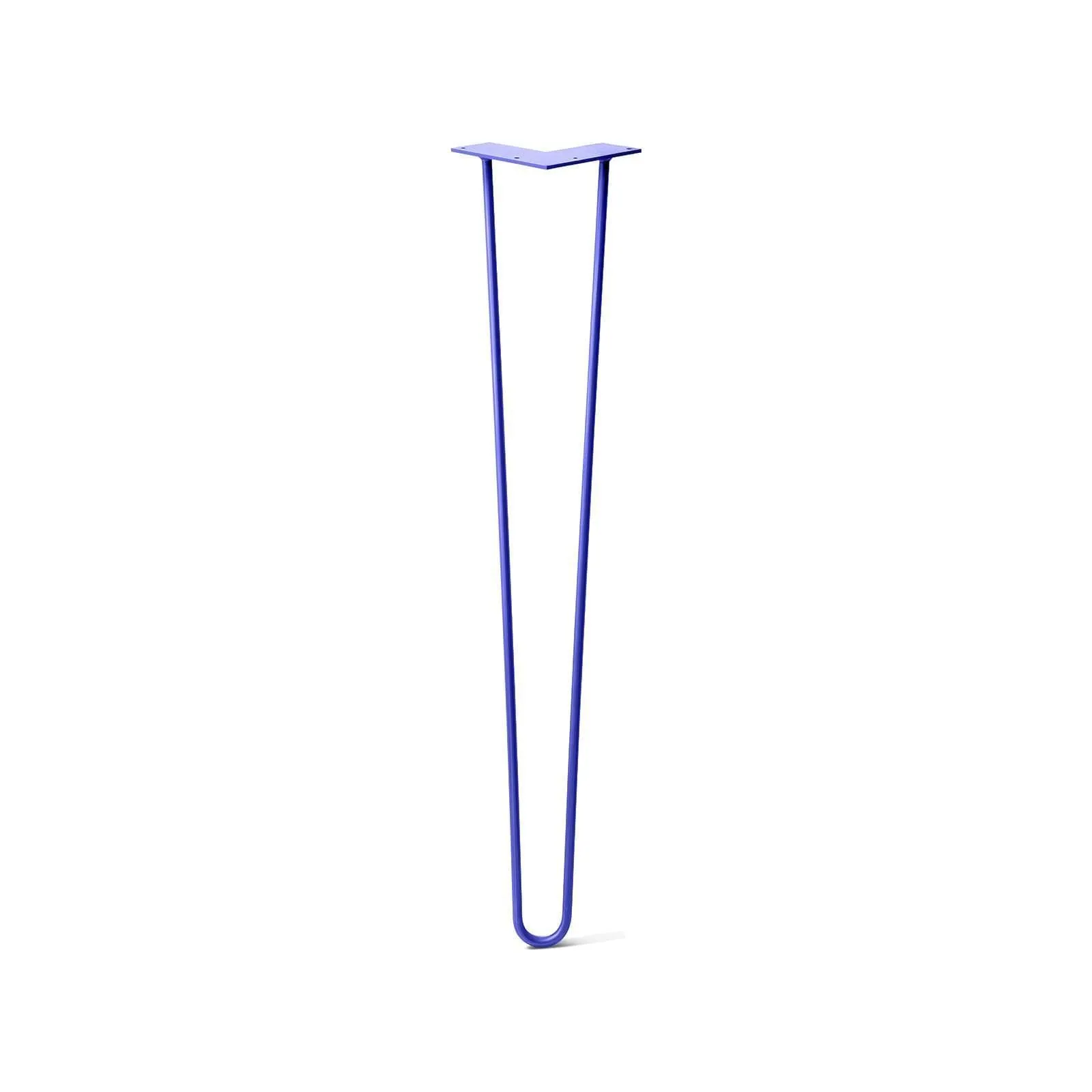 Hairpin Leg (Sold Separately), 2-Rod Design - Blue Powder Coated Finish