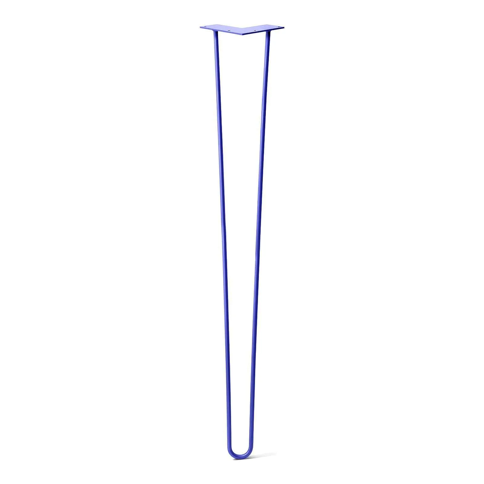 Hairpin Leg (Sold Separately), 2-Rod Design - Blue Powder Coated Finish