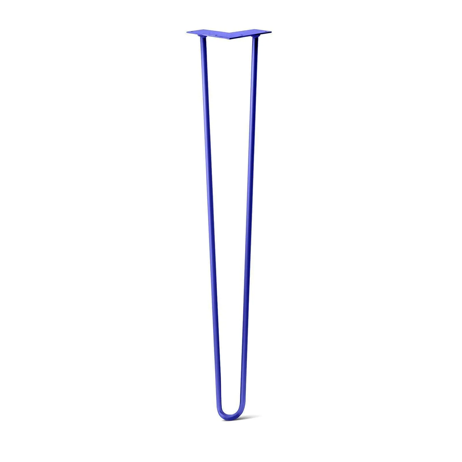 Hairpin Leg (Sold Separately), 2-Rod Design - Blue Powder Coated Finish