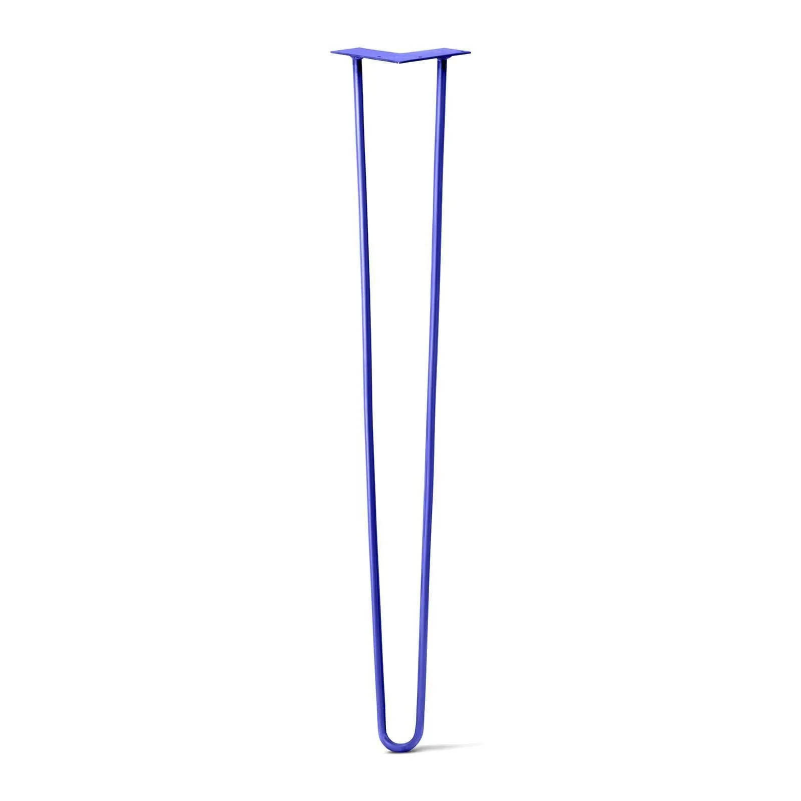 Hairpin Leg (Sold Separately), 2-Rod Design - Blue Powder Coated Finish