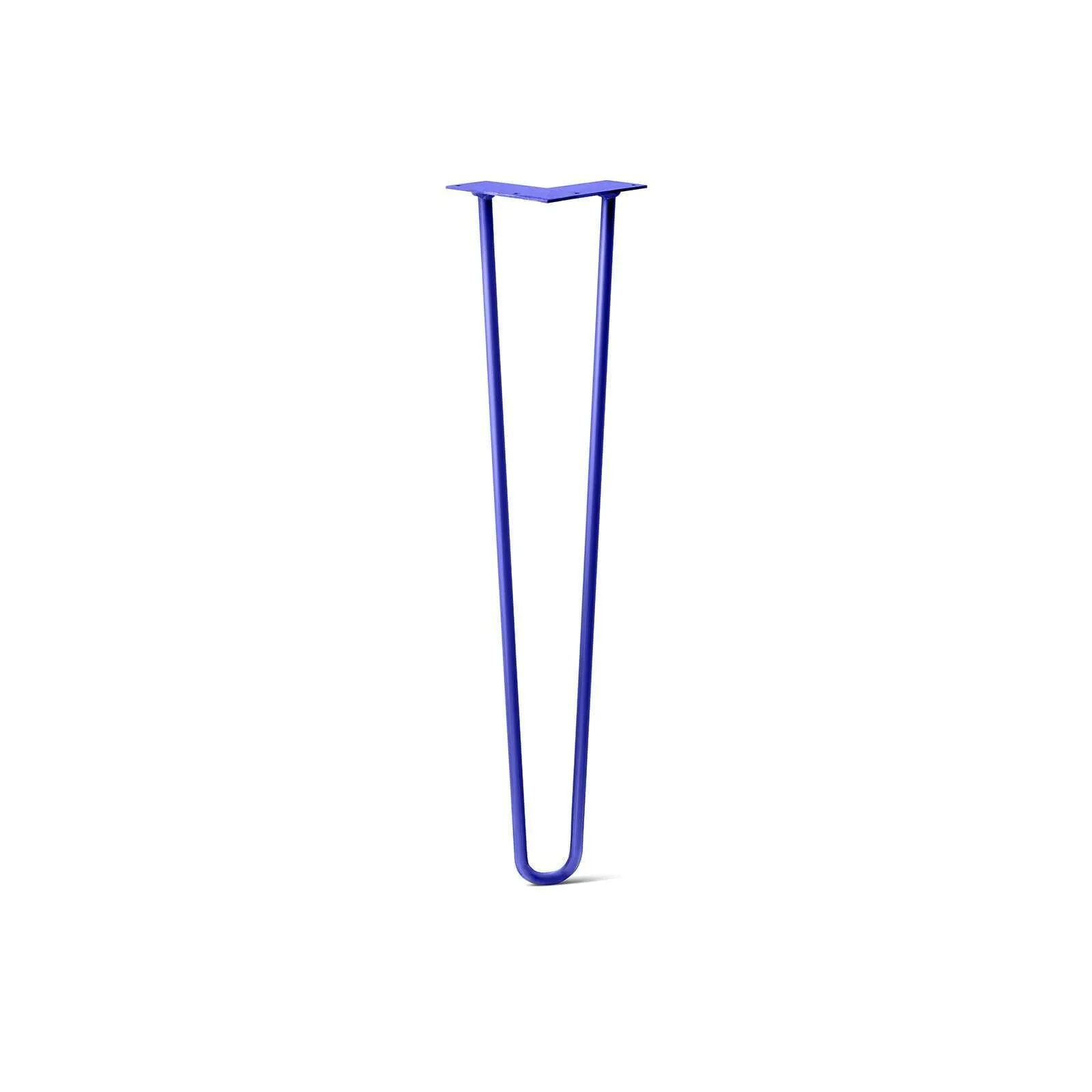 Hairpin Leg (Sold Separately), 2-Rod Design - Blue Powder Coated Finish