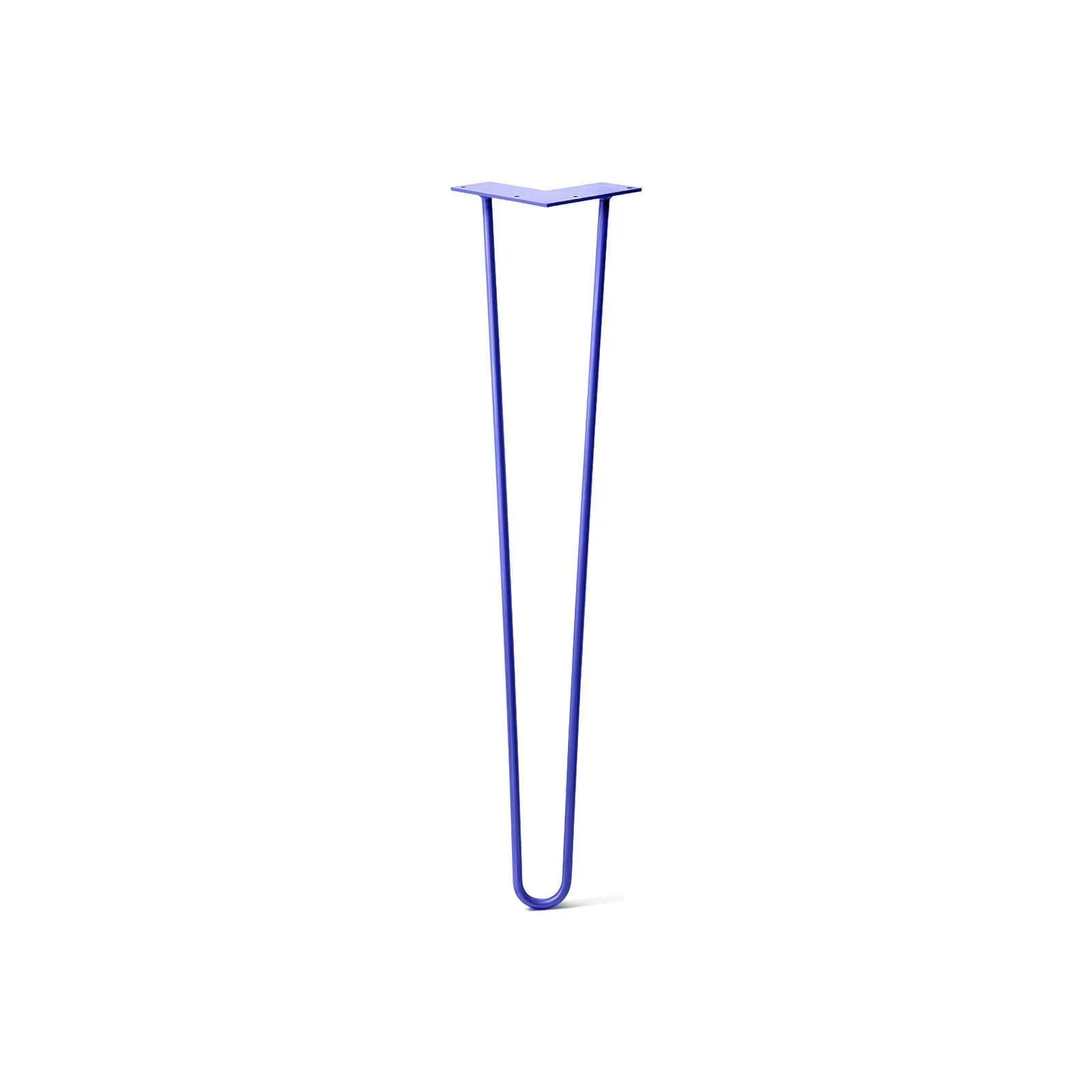 Hairpin Leg (Sold Separately), 2-Rod Design - Blue Powder Coated Finish