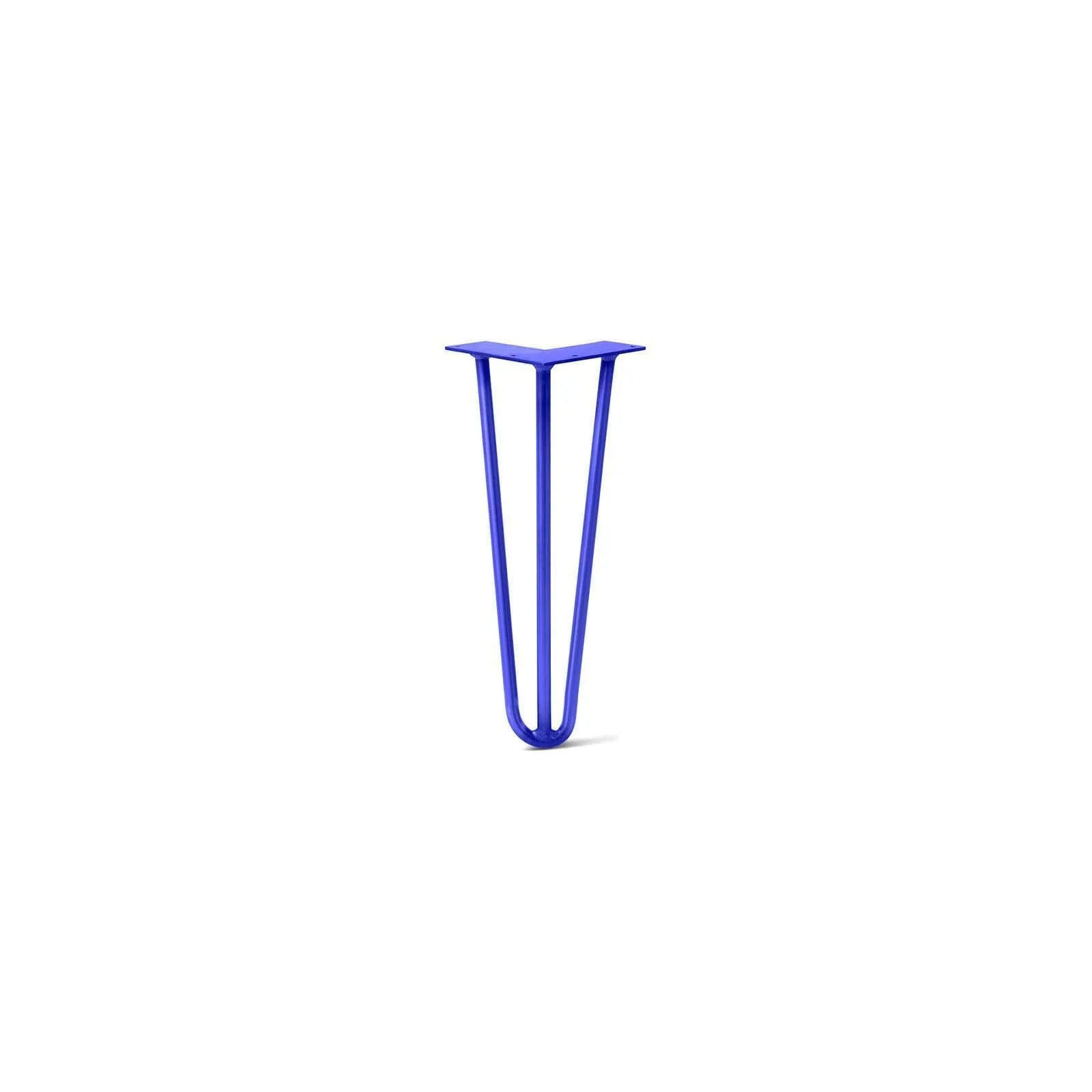 Hairpin Leg (Sold Separately), 3-Rod Design - Blue Powder Coated Finish