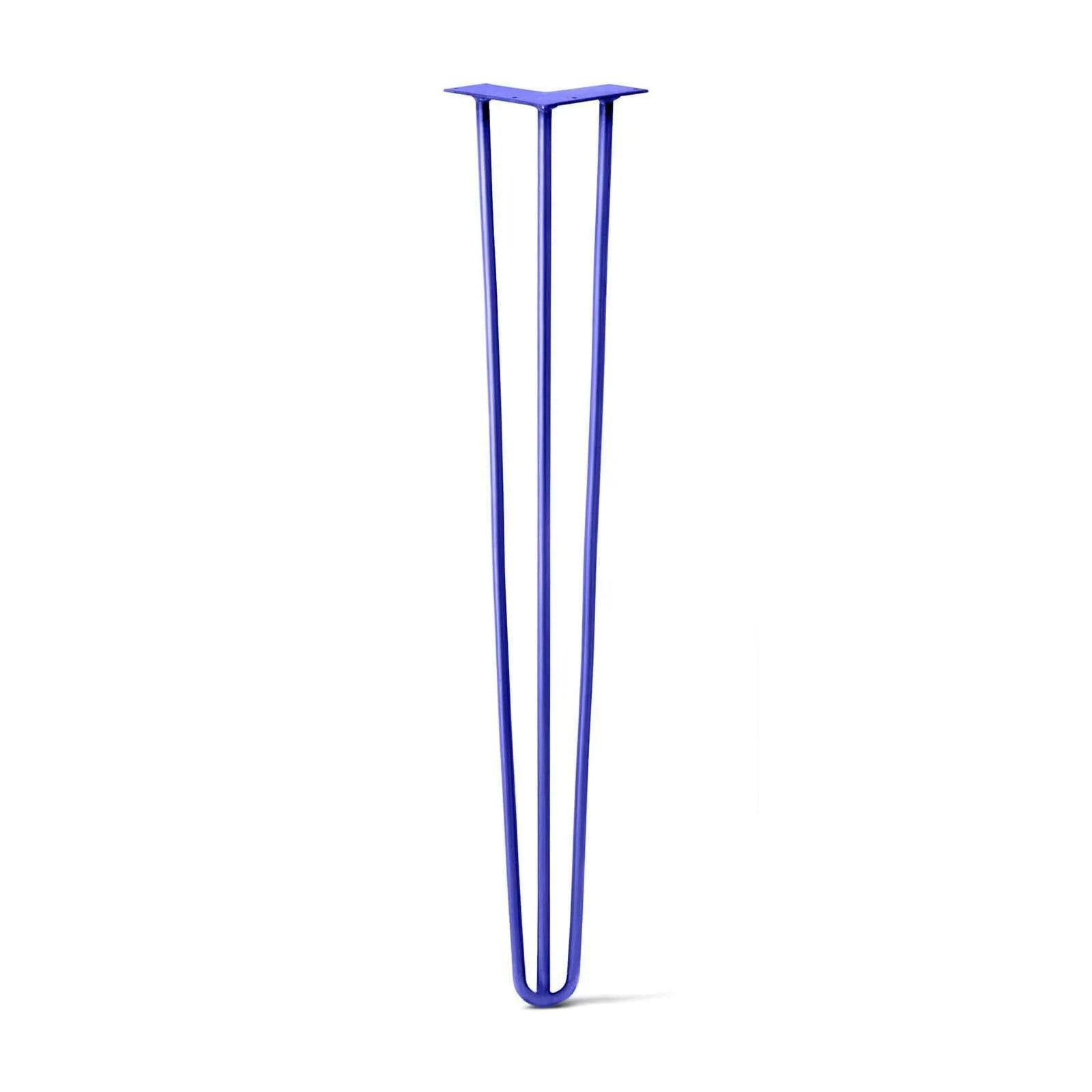 Hairpin Leg (Sold Separately), 3-Rod Design - Blue Powder Coated Finish