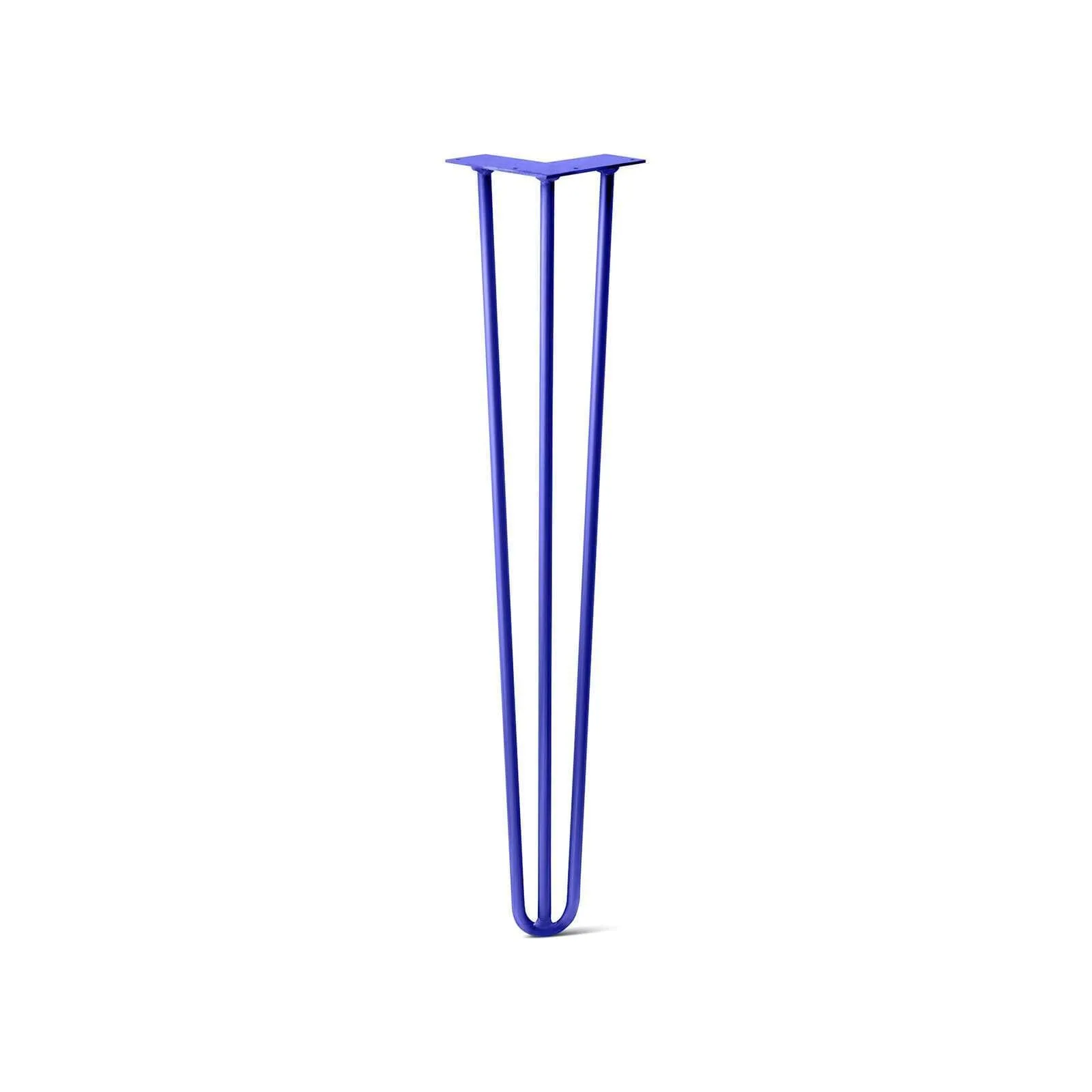 Hairpin Leg (Sold Separately), 3-Rod Design - Blue Powder Coated Finish