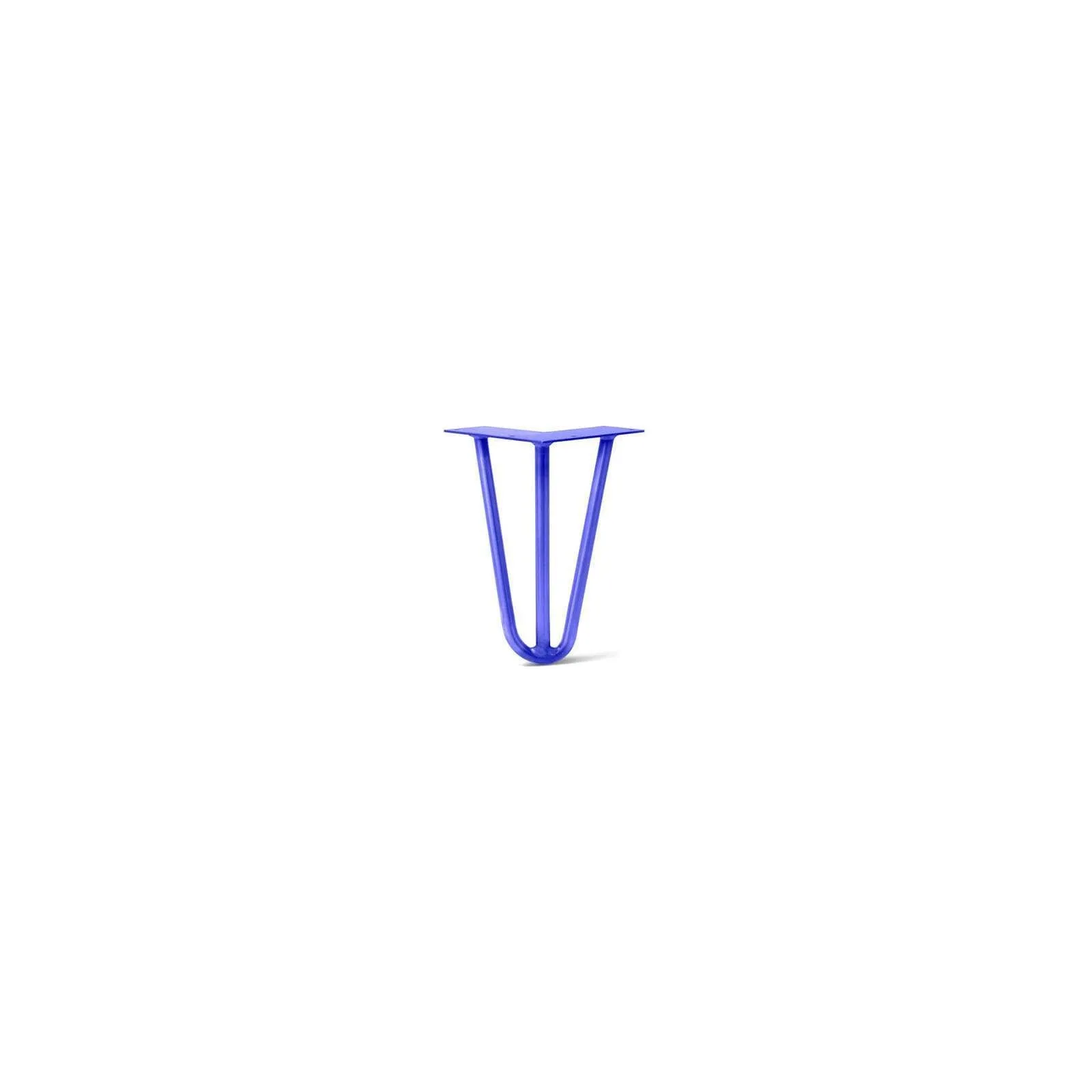 Hairpin Leg (Sold Separately), 3-Rod Design - Blue Powder Coated Finish