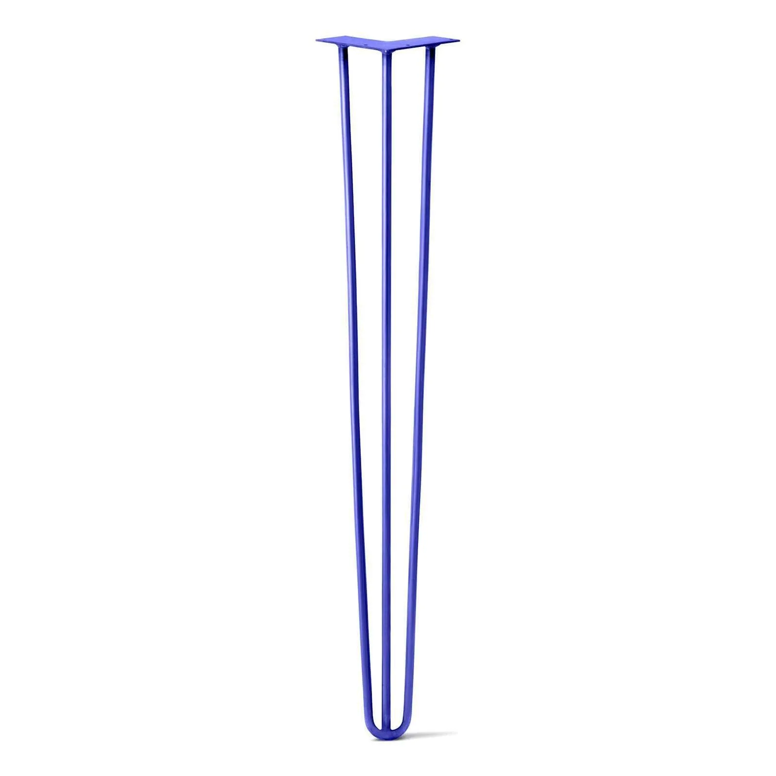 Hairpin Leg (Sold Separately), 3-Rod Design - Blue Powder Coated Finish