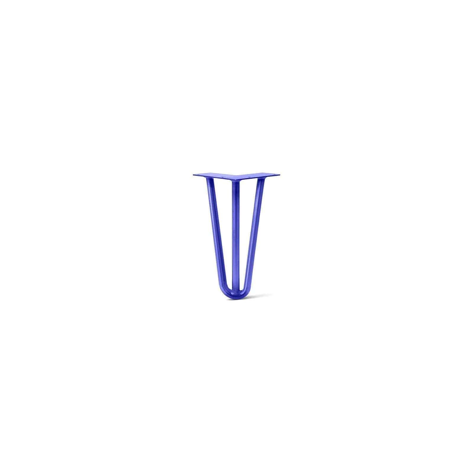 Hairpin Leg (Sold Separately), 3-Rod Design - Blue Powder Coated Finish