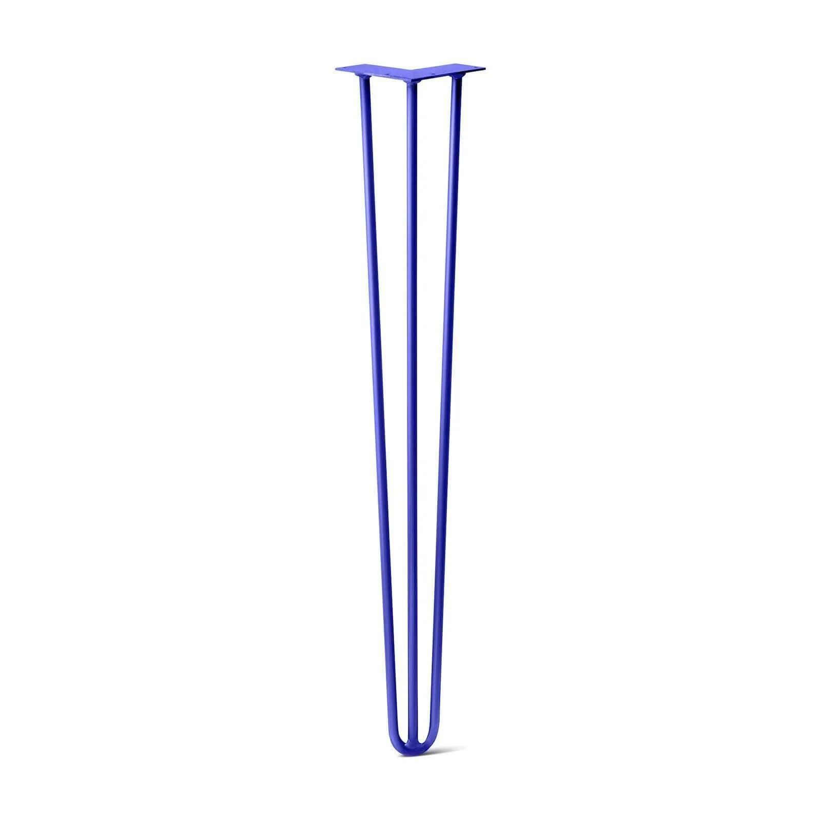 Hairpin Leg (Sold Separately), 3-Rod Design - Blue Powder Coated Finish