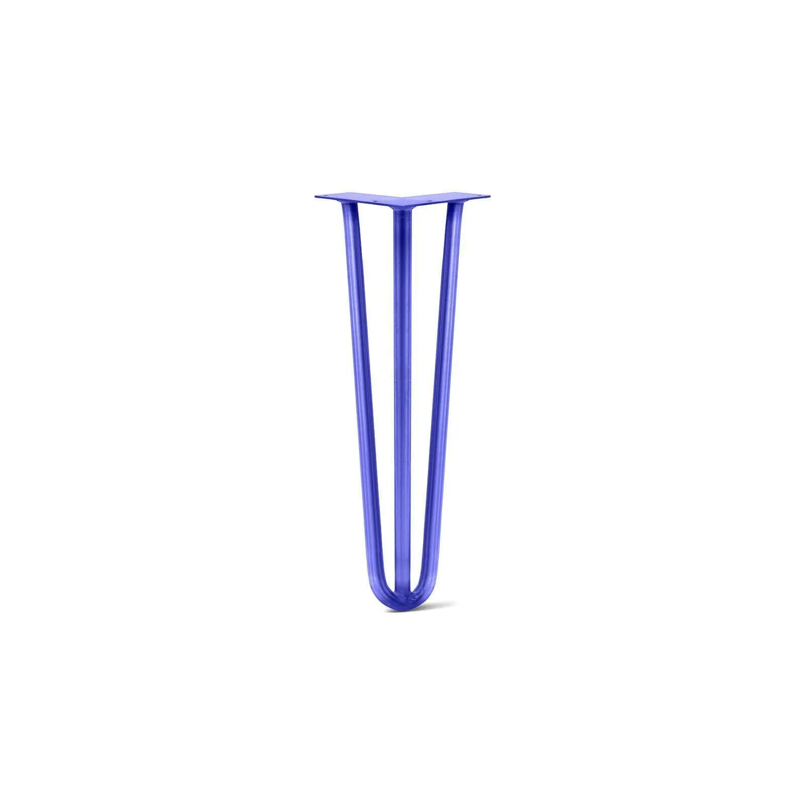Hairpin Leg (Sold Separately), 3-Rod Design - Blue Powder Coated Finish