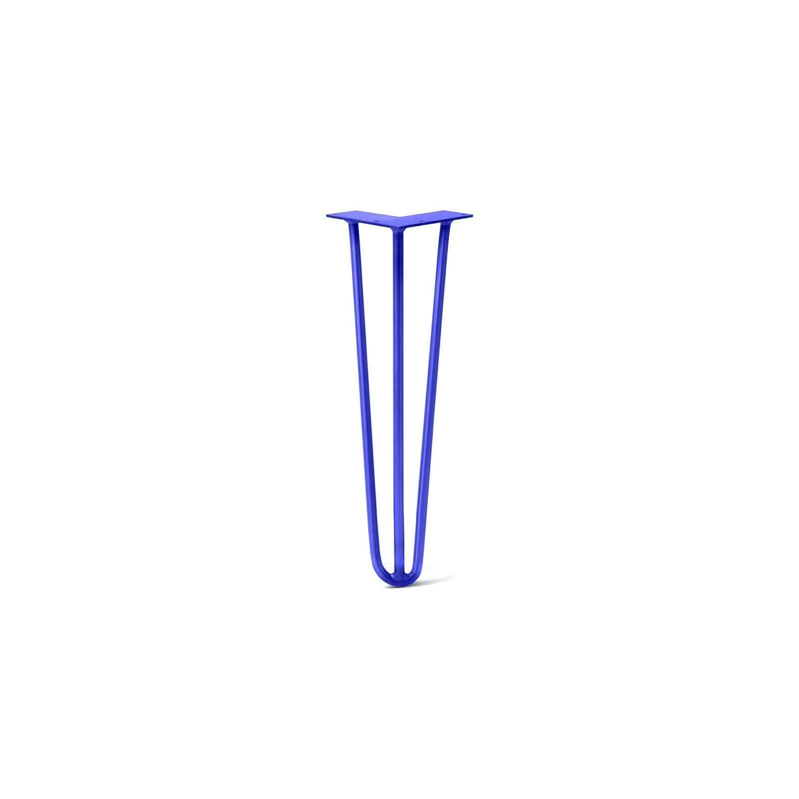 Hairpin Leg (Sold Separately), 3-Rod Design - Blue Powder Coated Finish