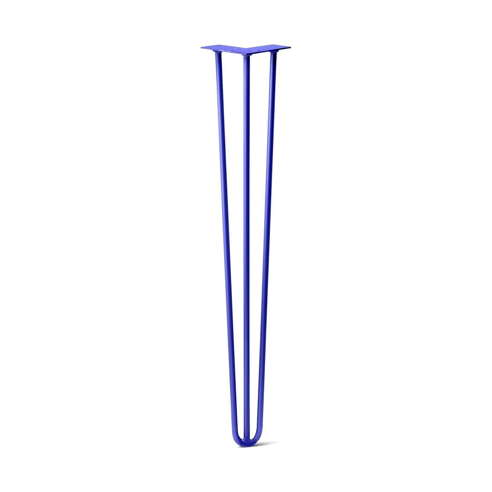Hairpin Leg (Sold Separately), 3-Rod Design - Blue Powder Coated Finish