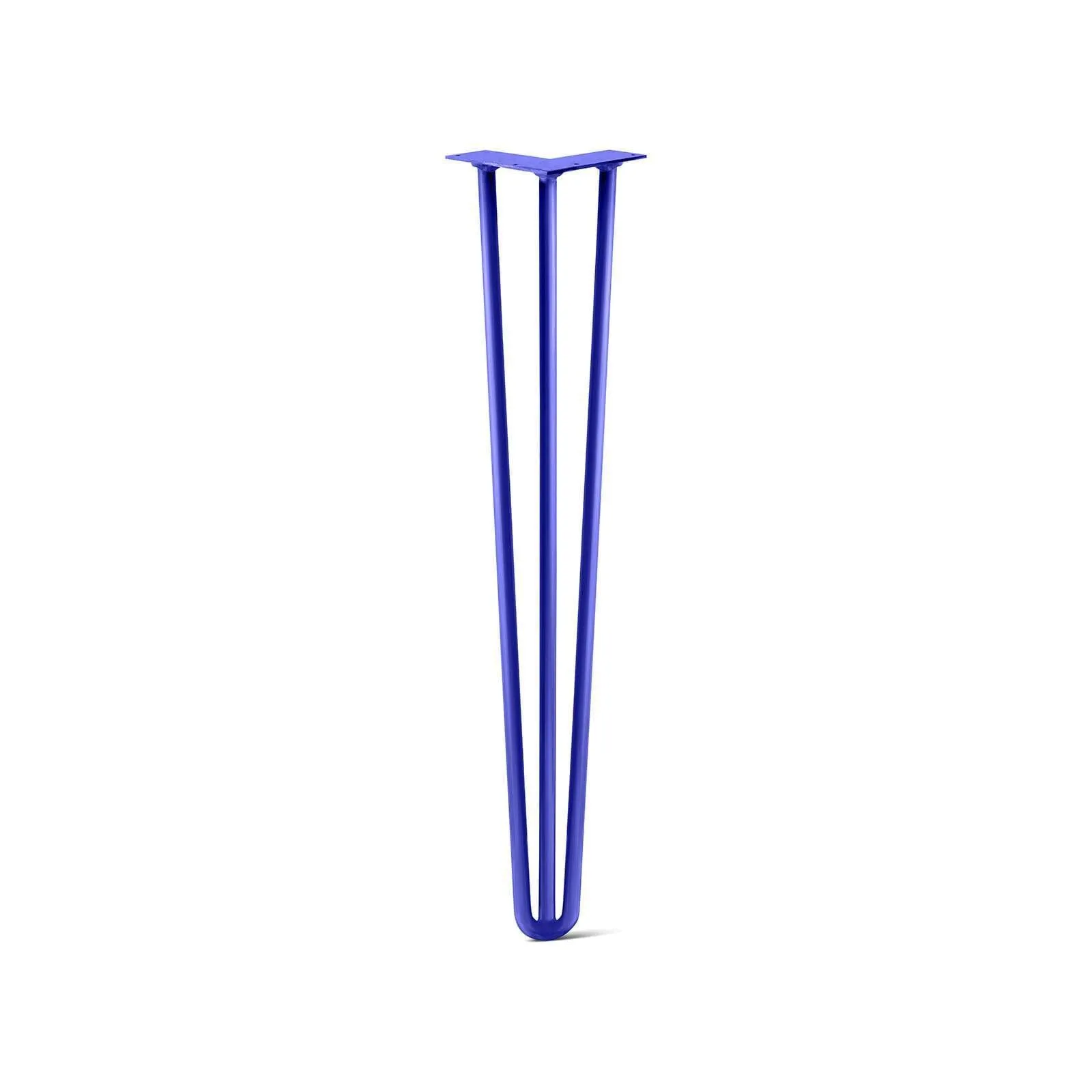 Hairpin Leg (Sold Separately), 3-Rod Design - Blue Powder Coated Finish
