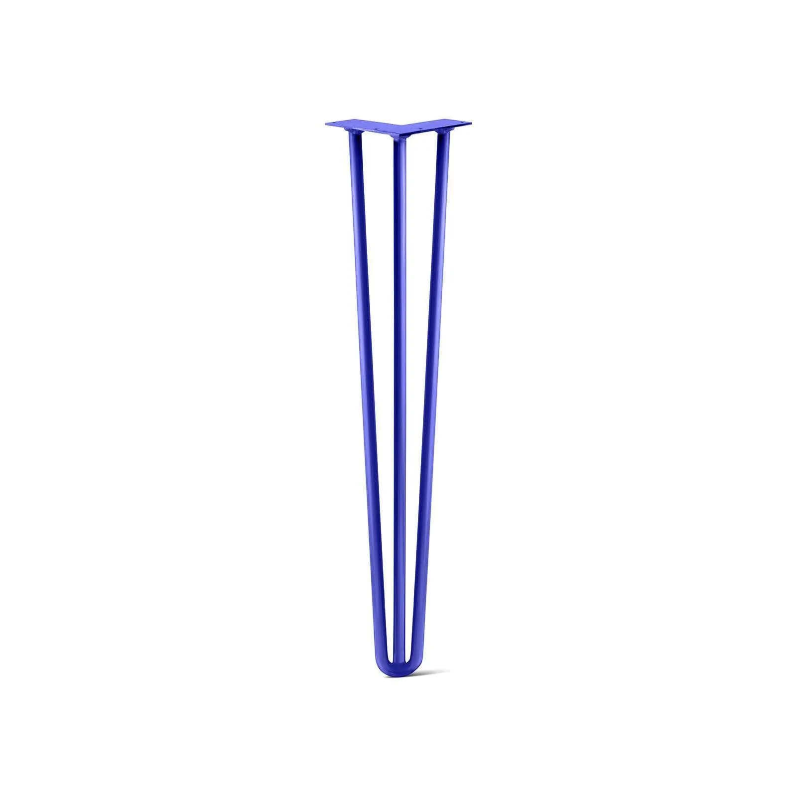 Hairpin Leg (Sold Separately), 3-Rod Design - Blue Powder Coated Finish