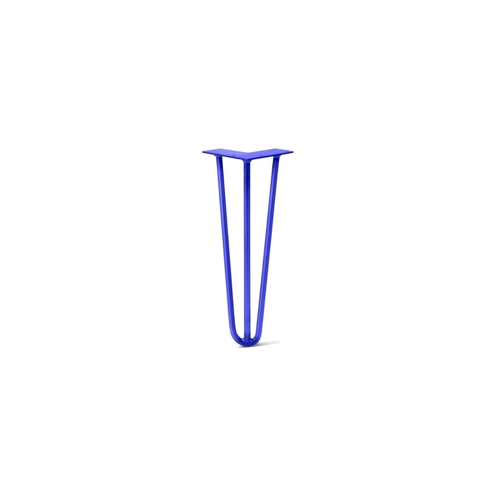 Hairpin Leg (Sold Separately), 3-Rod Design - Blue Powder Coated Finish