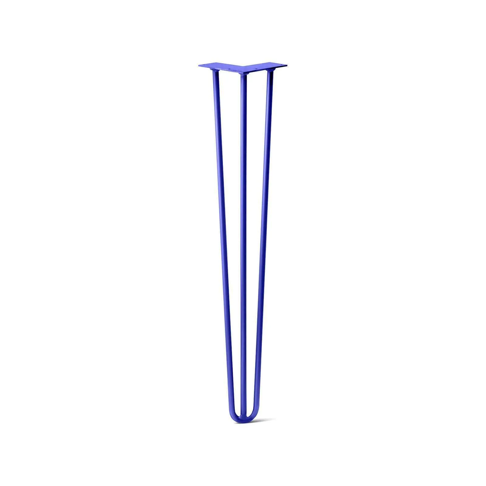 Hairpin Leg (Sold Separately), 3-Rod Design - Blue Powder Coated Finish