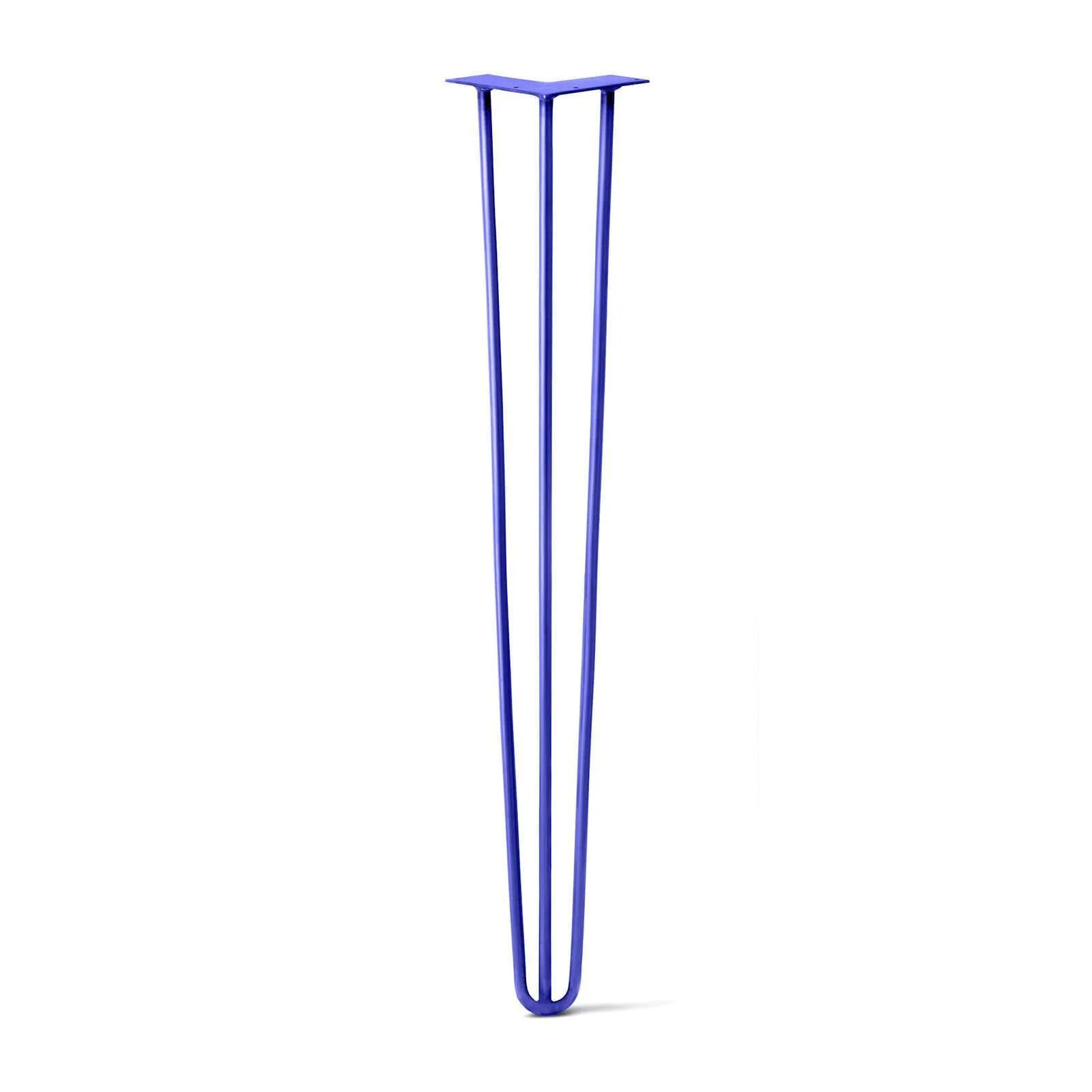 Hairpin Leg (Sold Separately), 3-Rod Design - Blue Powder Coated Finish