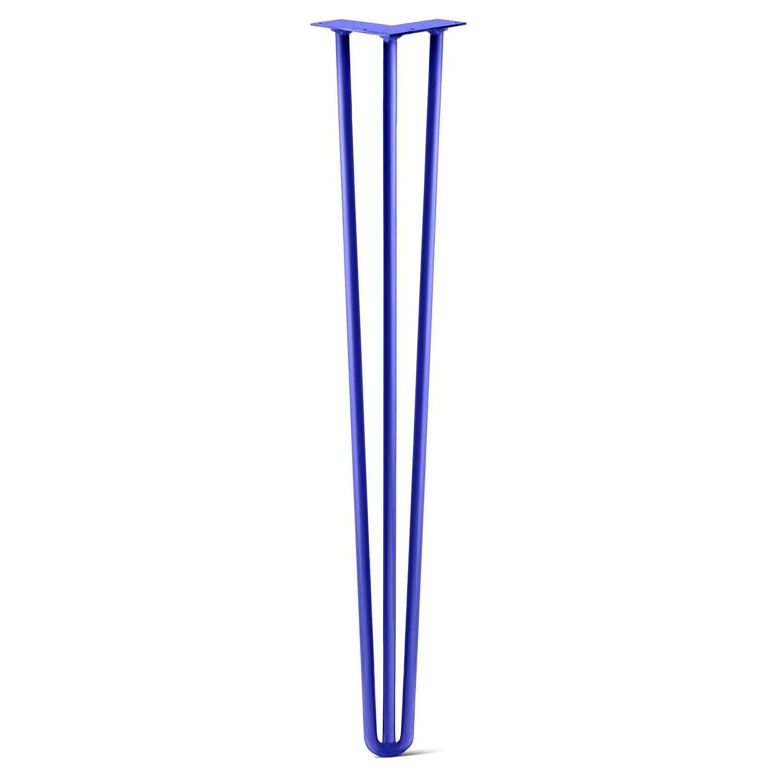 Hairpin Leg (Sold Separately), 3-Rod Design - Blue Powder Coated Finish