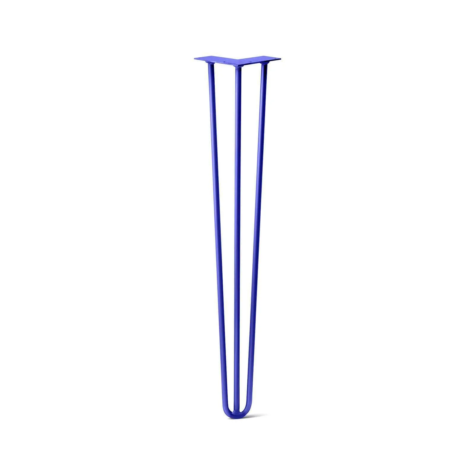 Hairpin Leg (Sold Separately), 3-Rod Design - Blue Powder Coated Finish
