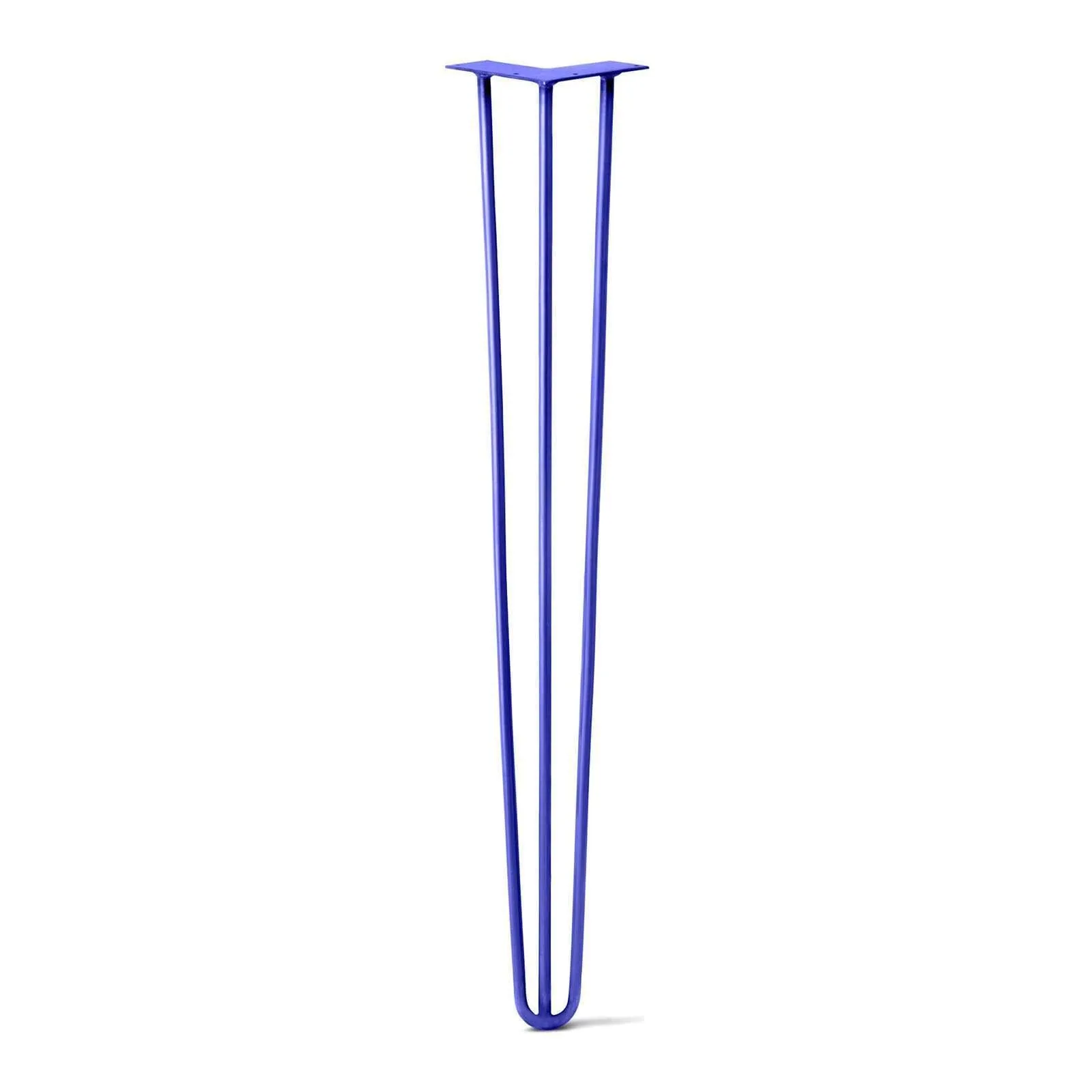 Hairpin Leg (Sold Separately), 3-Rod Design - Blue Powder Coated Finish
