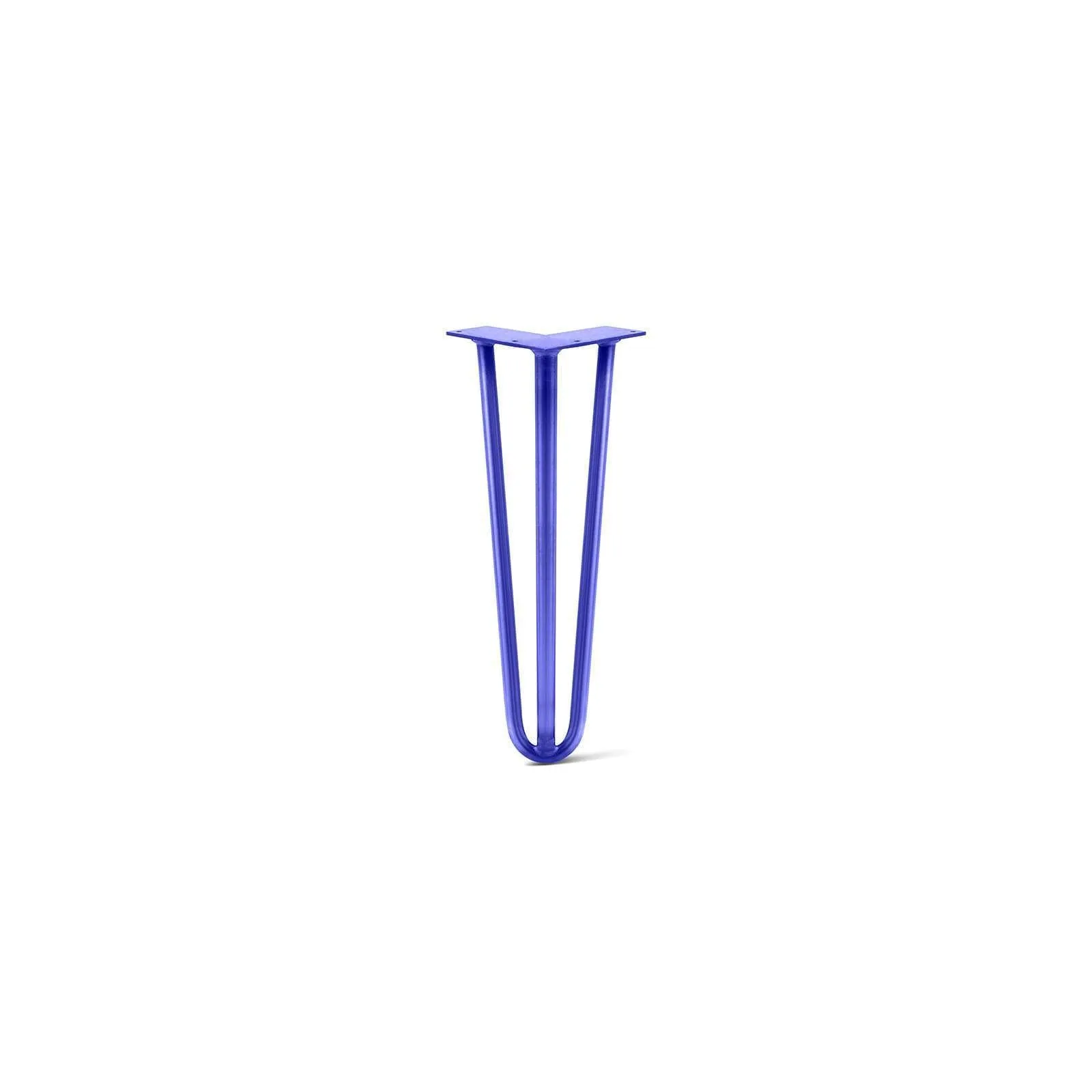 Hairpin Leg (Sold Separately), 3-Rod Design - Blue Powder Coated Finish