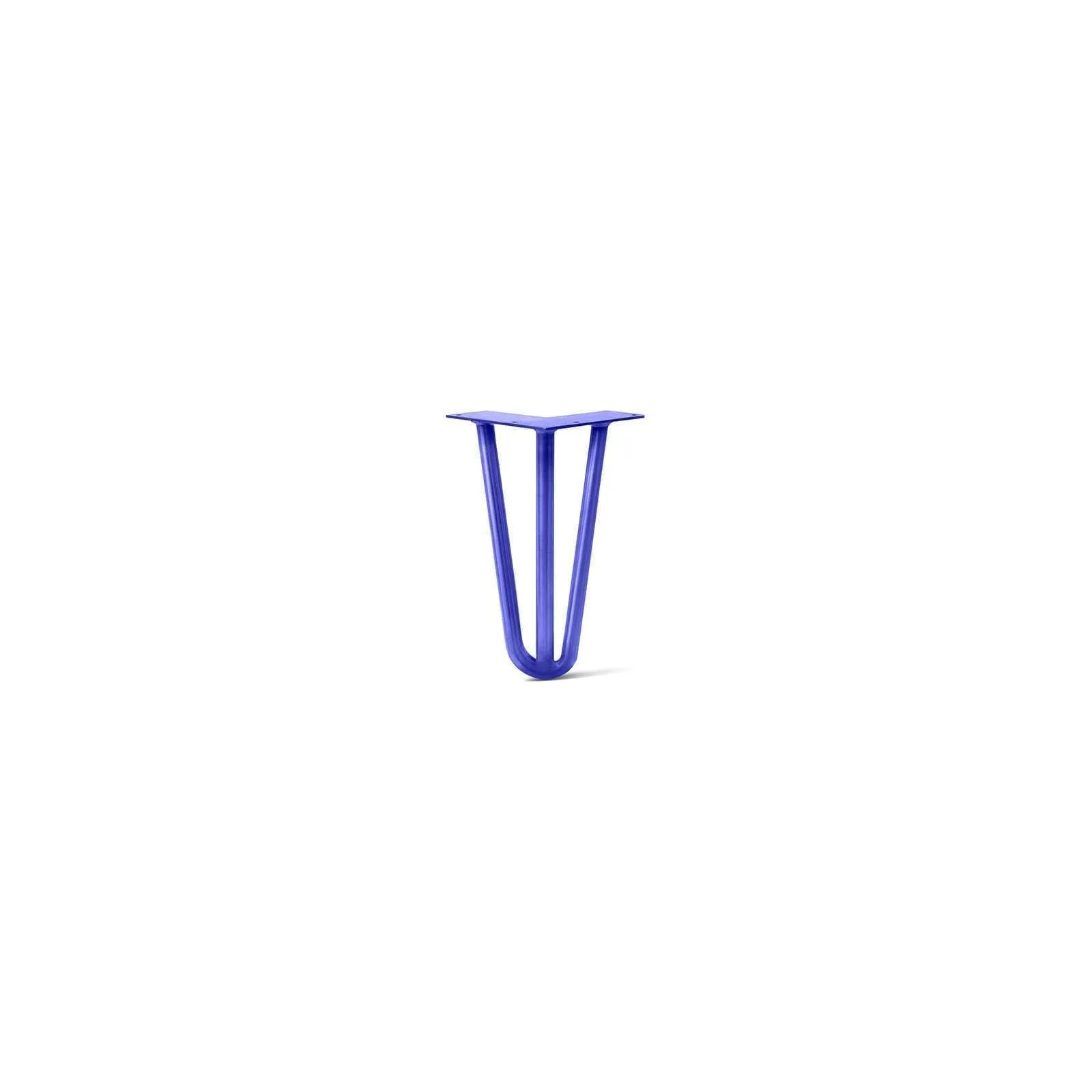 Hairpin Leg (Sold Separately), 3-Rod Design - Blue Powder Coated Finish