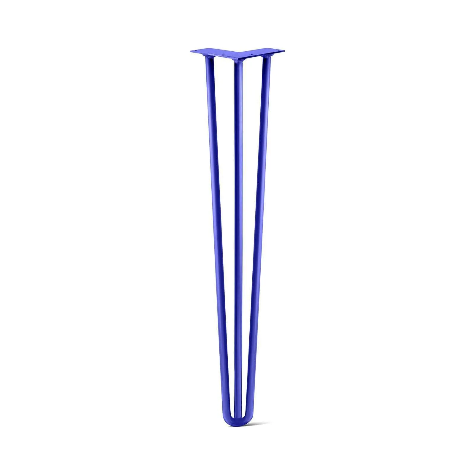 Hairpin Leg (Sold Separately), 3-Rod Design - Blue Powder Coated Finish