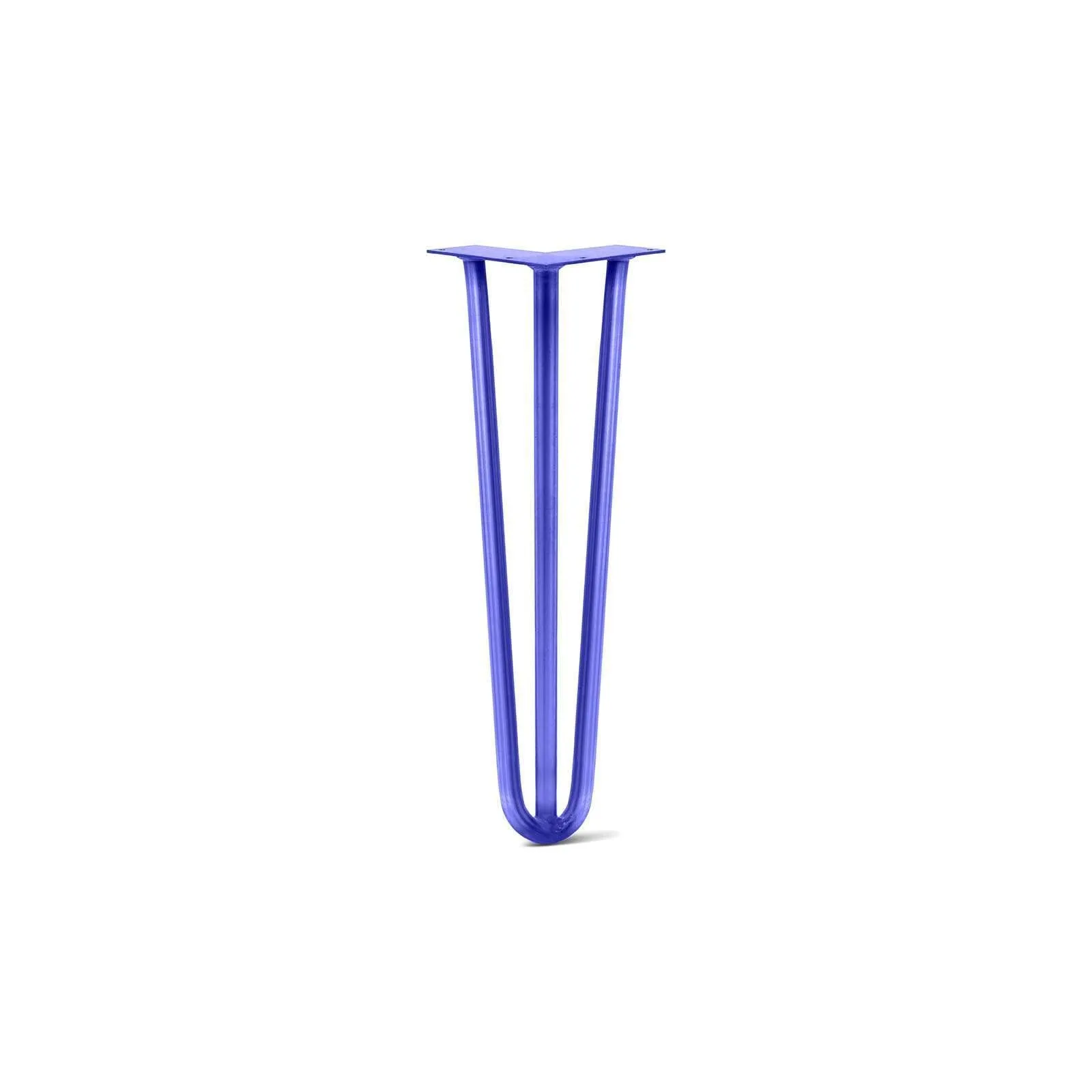 Hairpin Leg (Sold Separately), 3-Rod Design - Blue Powder Coated Finish