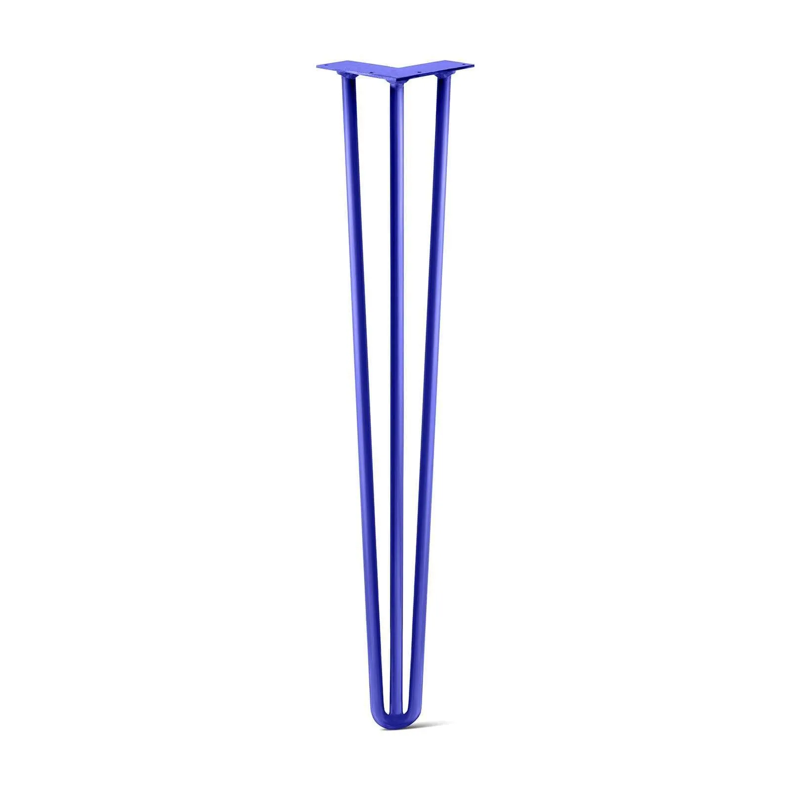 Hairpin Leg (Sold Separately), 3-Rod Design - Blue Powder Coated Finish