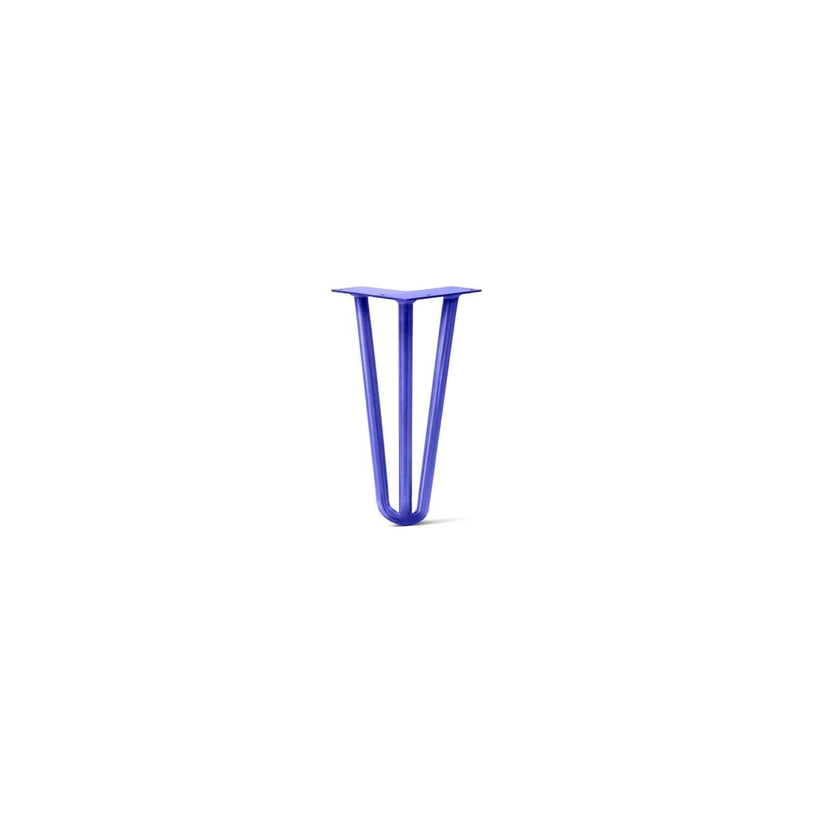 Hairpin Leg (Sold Separately), 3-Rod Design - Blue Powder Coated Finish