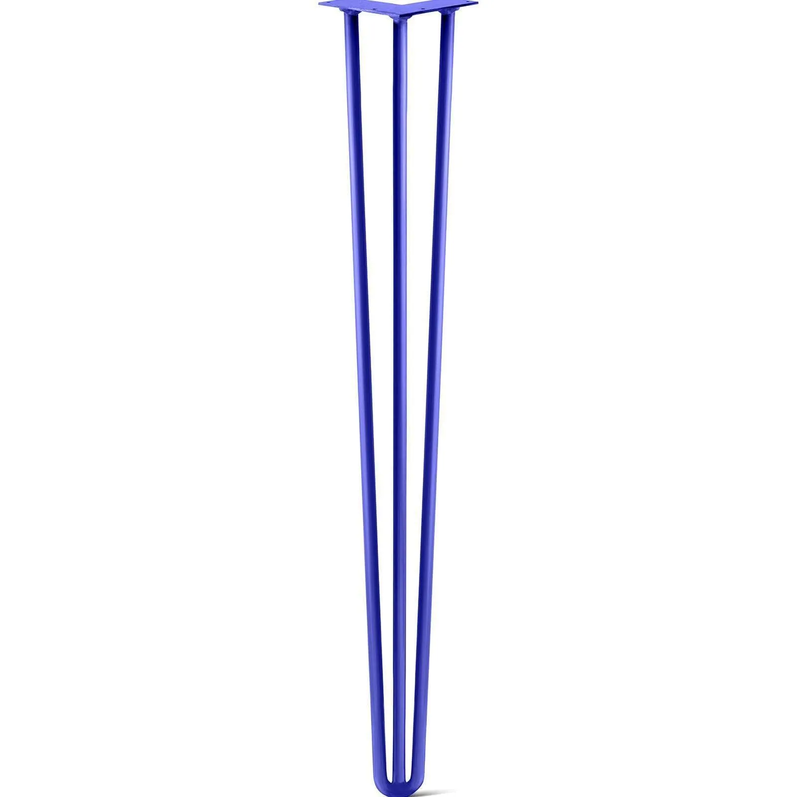 Hairpin Leg (Sold Separately), 3-Rod Design - Blue Powder Coated Finish