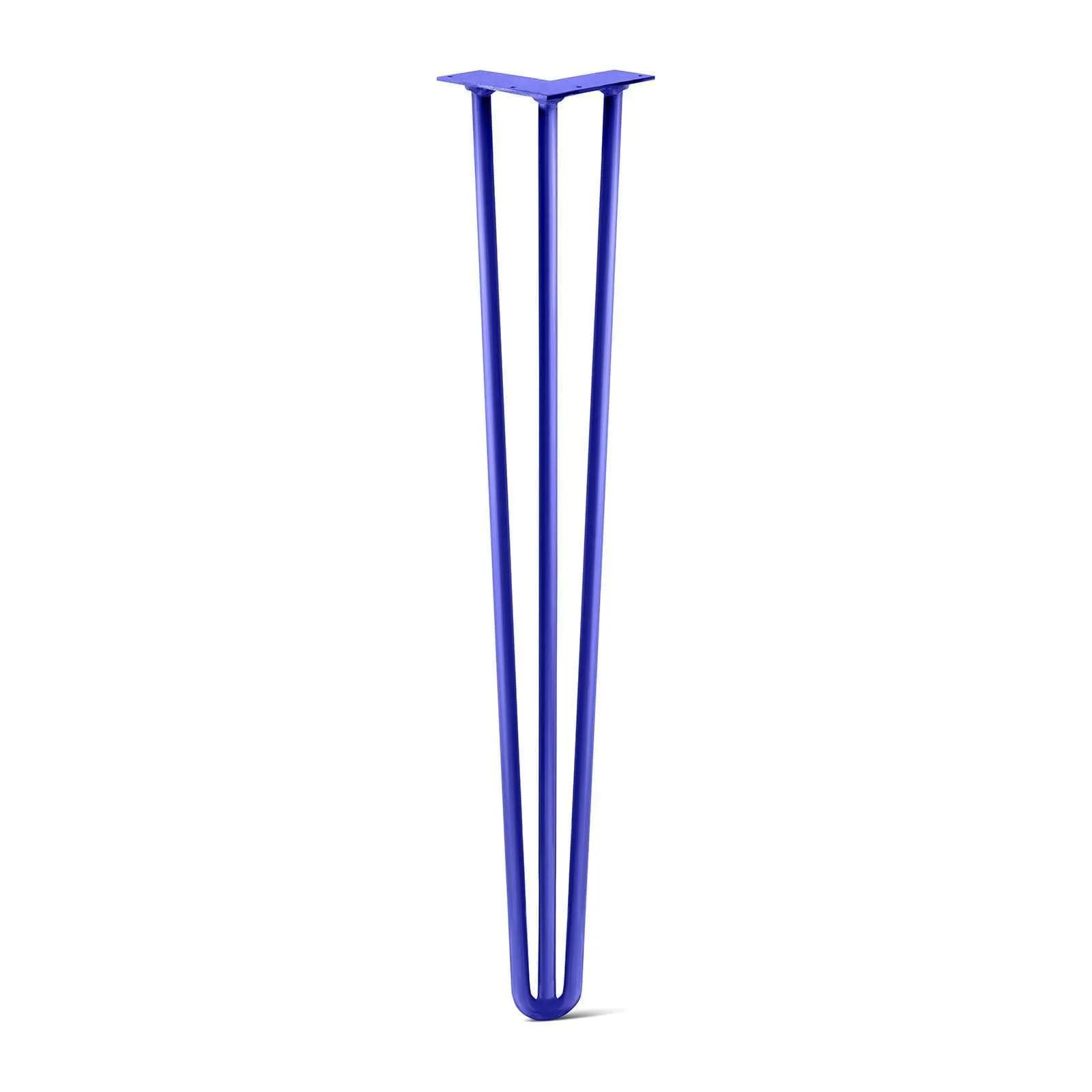 Hairpin Leg (Sold Separately), 3-Rod Design - Blue Powder Coated Finish