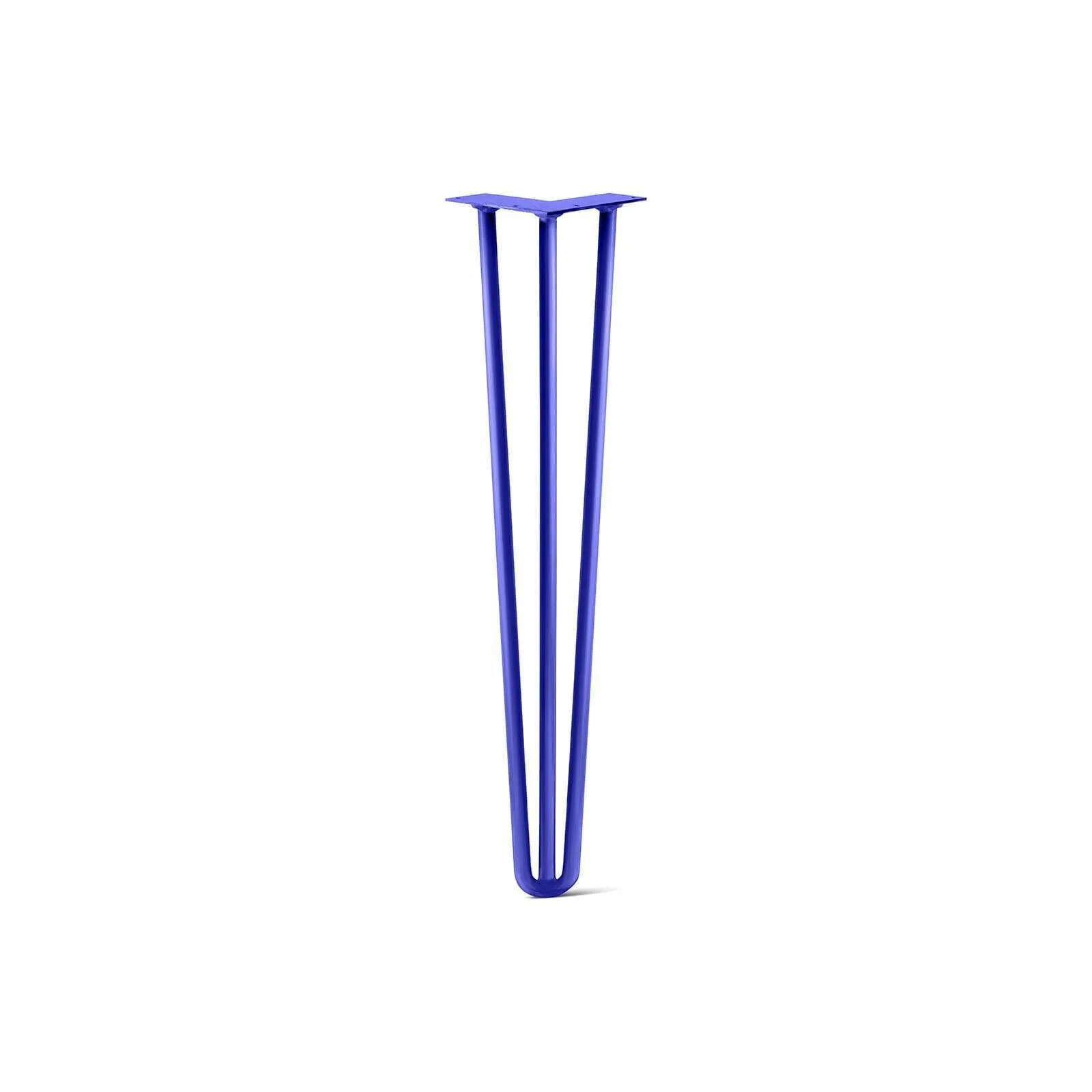 Hairpin Leg (Sold Separately), 3-Rod Design - Blue Powder Coated Finish