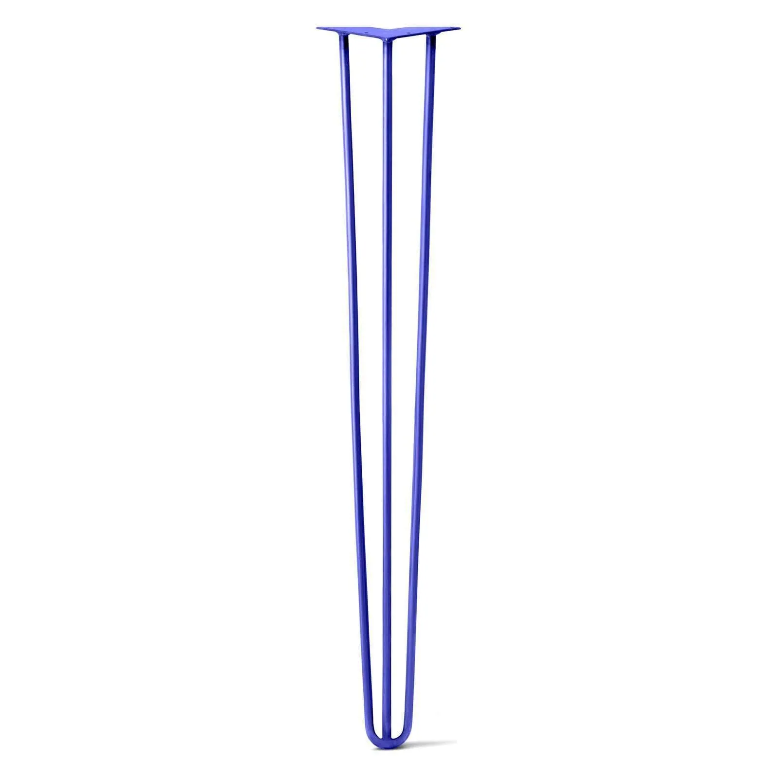 Hairpin Leg (Sold Separately), 3-Rod Design - Blue Powder Coated Finish
