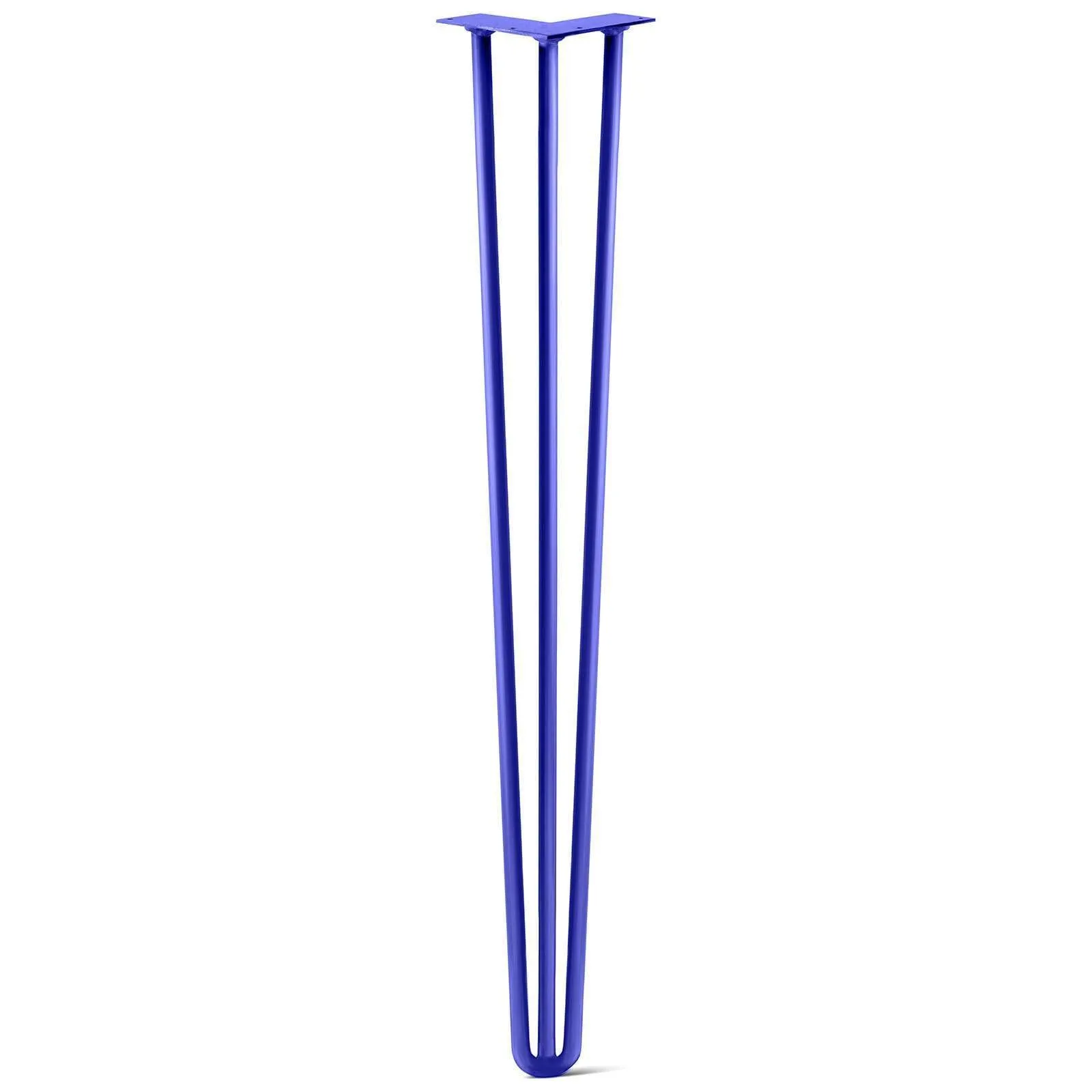 Hairpin Leg (Sold Separately), 3-Rod Design - Blue Powder Coated Finish