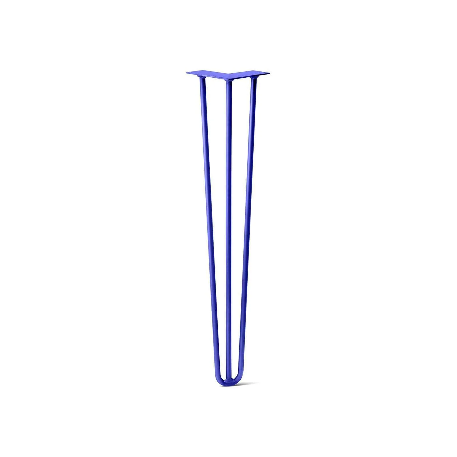 Hairpin Leg (Sold Separately), 3-Rod Design - Blue Powder Coated Finish
